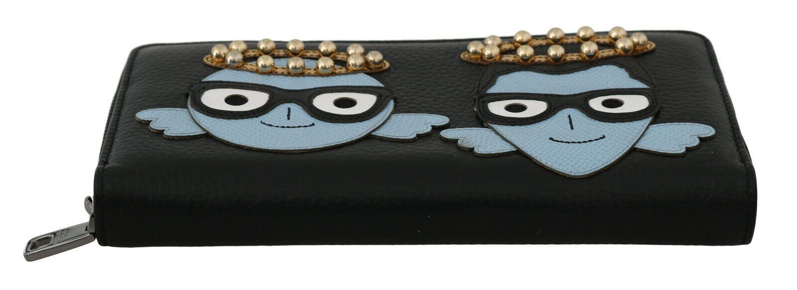 Dolce & Gabbana Elegant Black Leather Zip Men's Wallet Size ONE SIZE - 4 Thumbnail
