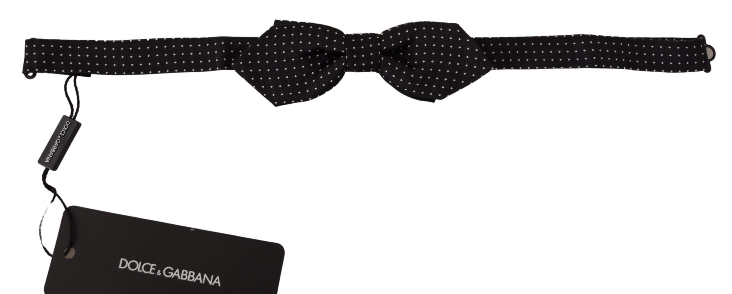 Dolce & Gabbana Exquisite Silk Polka Dot Bow Men's Tie Size ONE SIZE - 2 Thumbnail