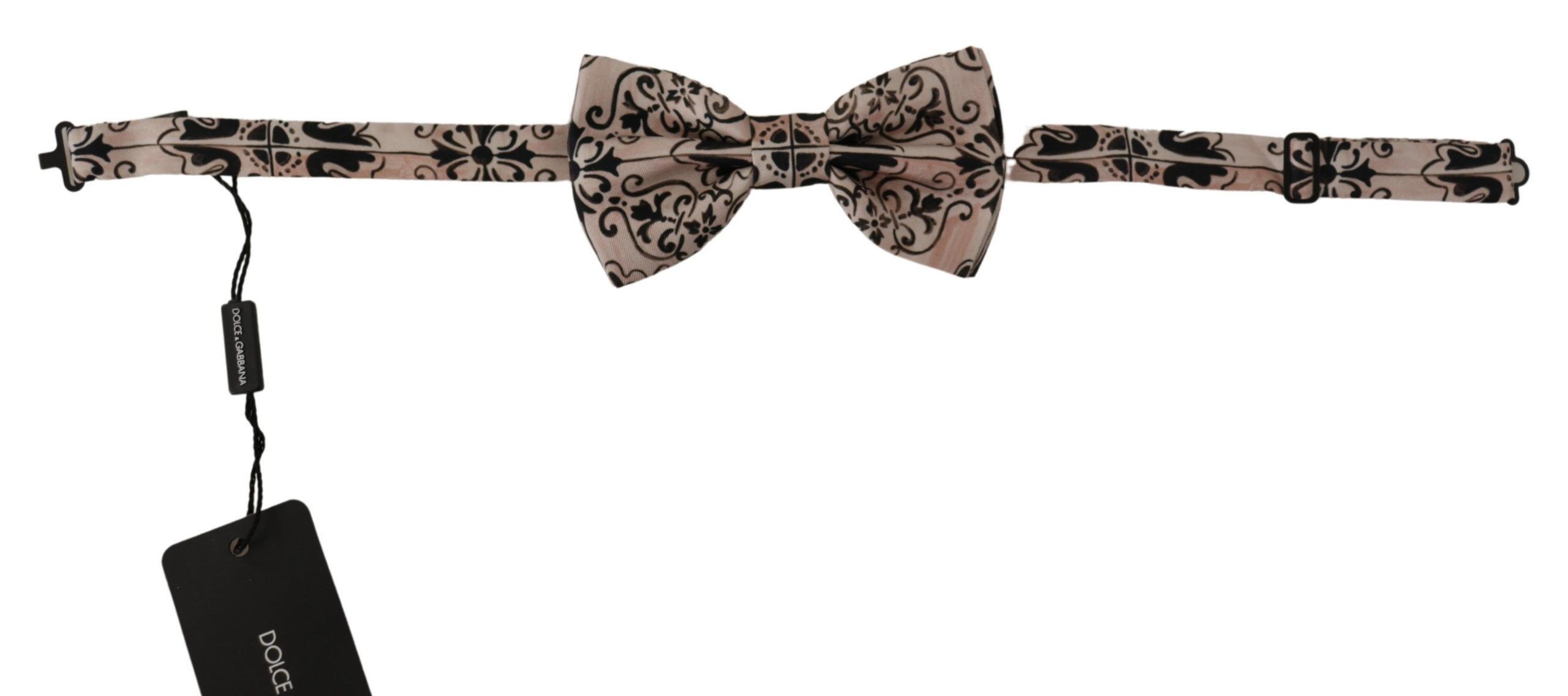 Dolce & Gabbana Elegant Multicolor Silk Bow Men's Tie Size ONE SIZE - 5 Thumbnail