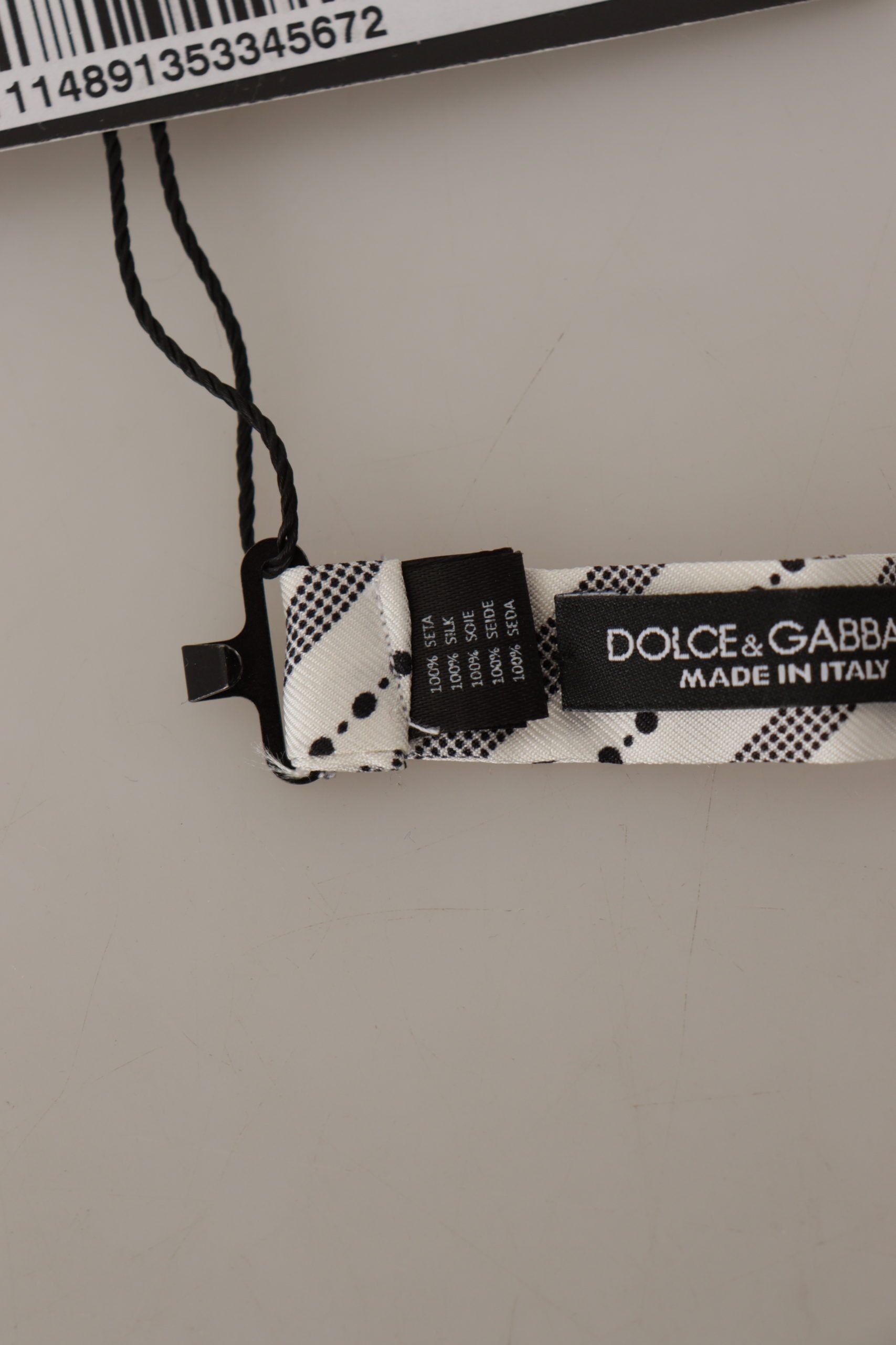 Dolce & Gabbana Chic Polka Dot Silk Bow Men's Tie Size ONE SIZE - 5 Thumbnail