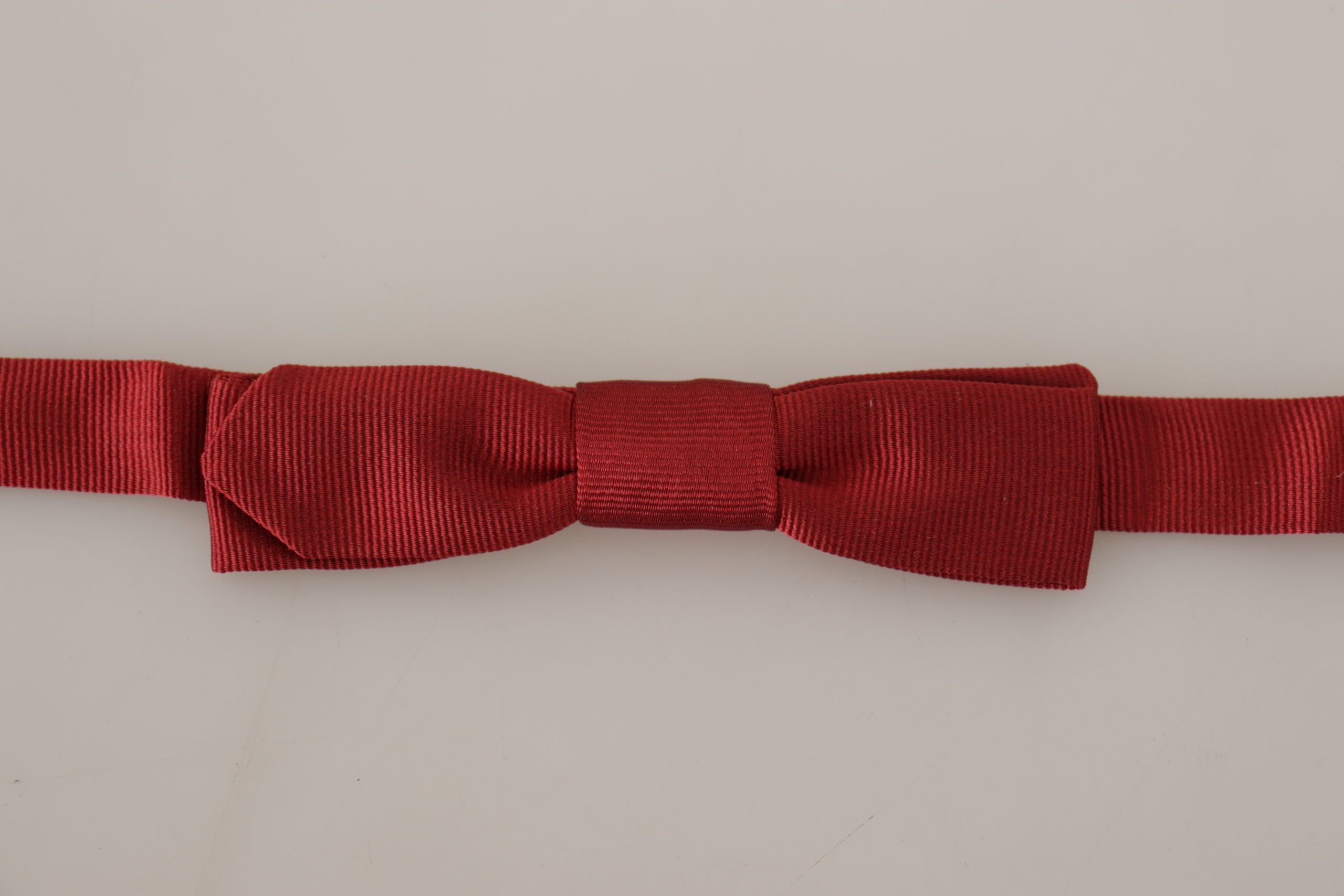Dolce & Gabbana Elegant Red Silk Bow Men's Tie Size ONE SIZE - 3 Thumbnail