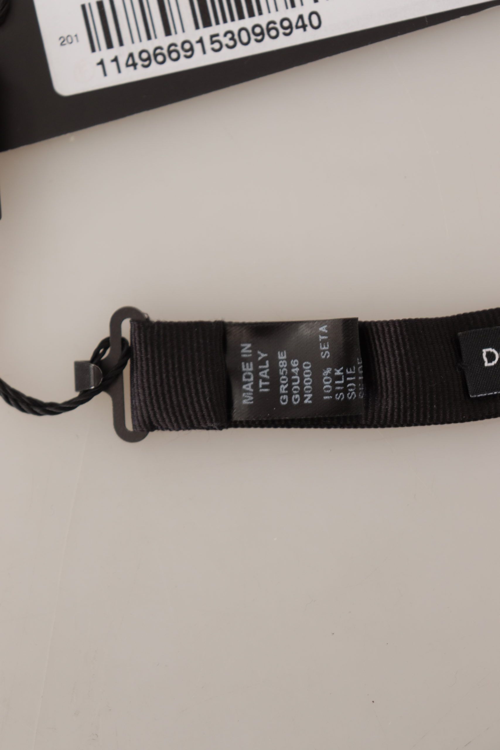 Dolce & Gabbana Elegant Black Silk Bow Men's Tie Size ONE SIZE - 6 Thumbnail