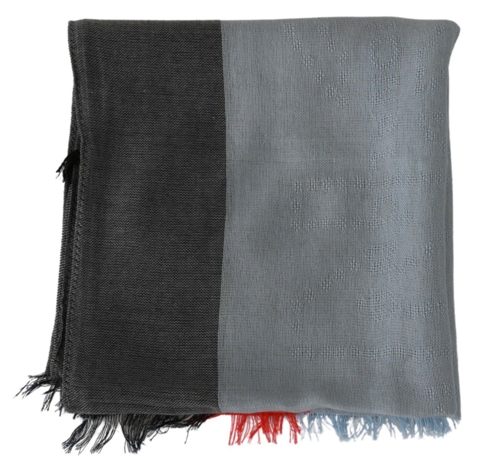 Dolce & Gabbana Elegant Gray Italian Cotton Women's Scarf Size ONE SIZE - 5 Thumbnail