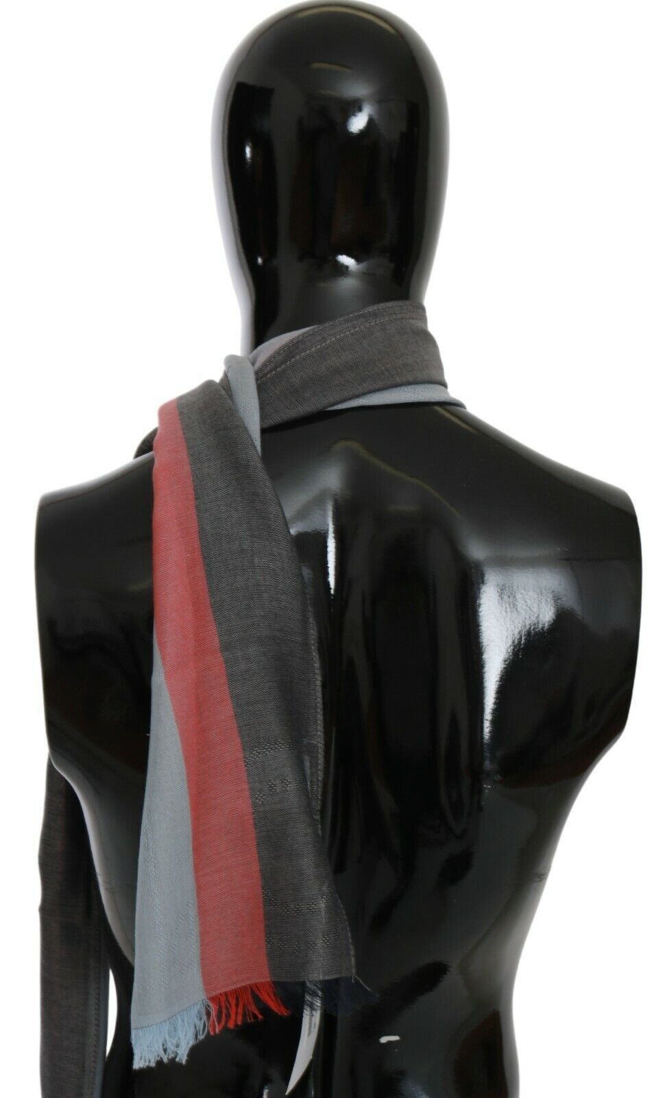 Dolce & Gabbana Elegant Gray Italian Cotton Women's Scarf Size ONE SIZE - 4 Thumbnail