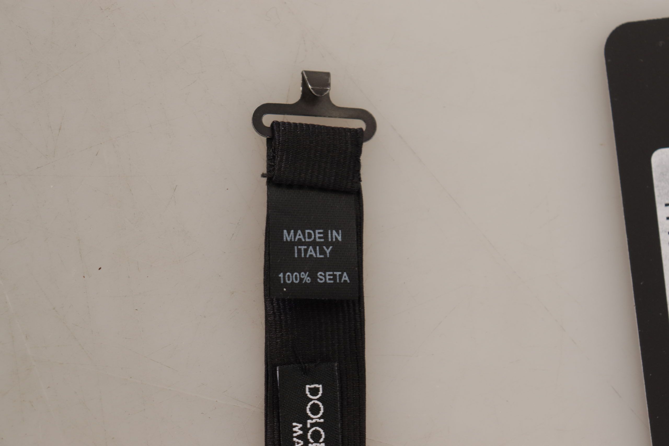 Dolce & Gabbana Elegant Silk Black Bow Men's Tie Size ONE SIZE - 3 Thumbnail