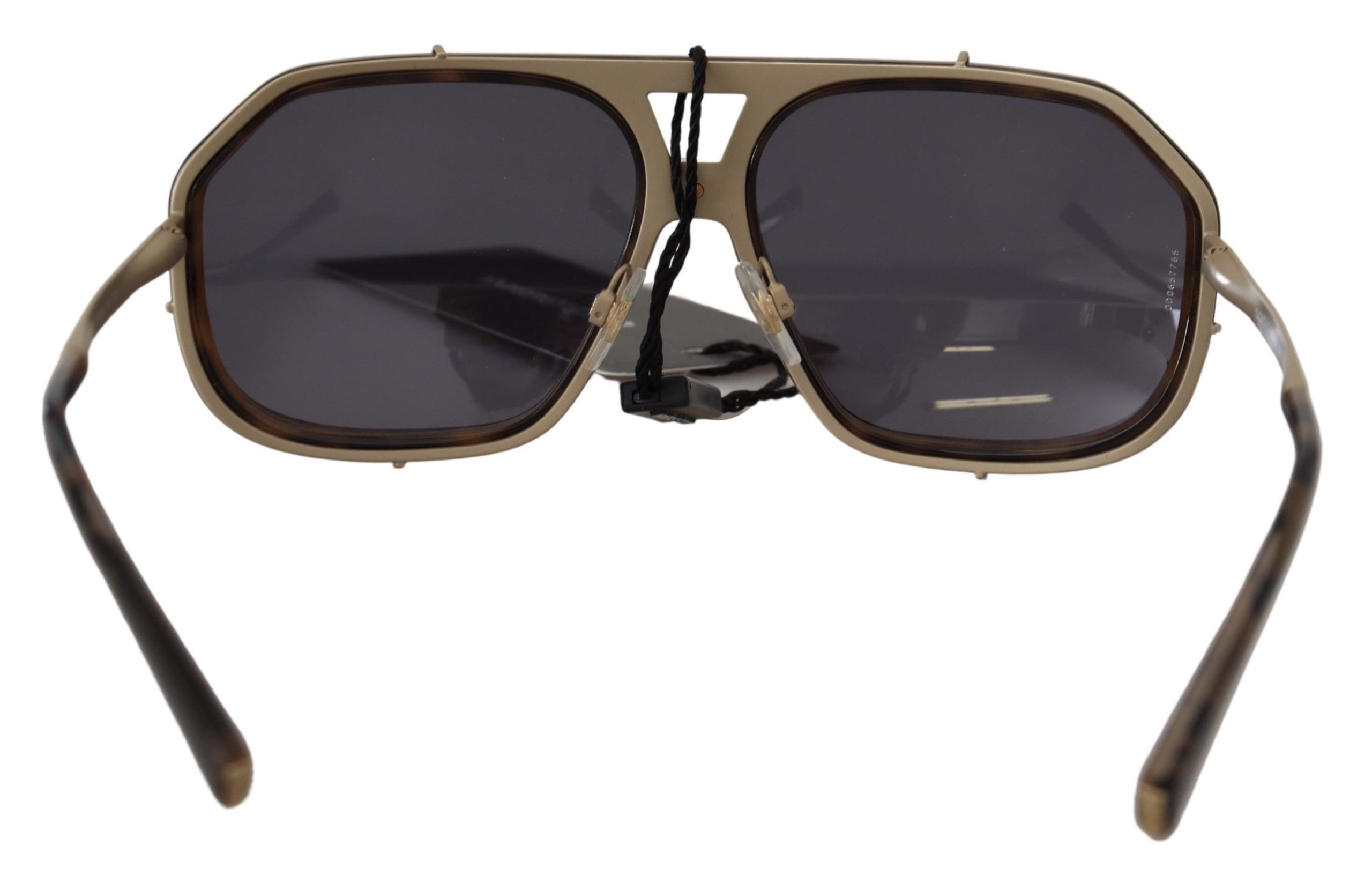 Dolce & Gabbana Chic Aviator Mirrored Brown Women's Sunglasses Size ONE SIZE - 5 Thumbnail
