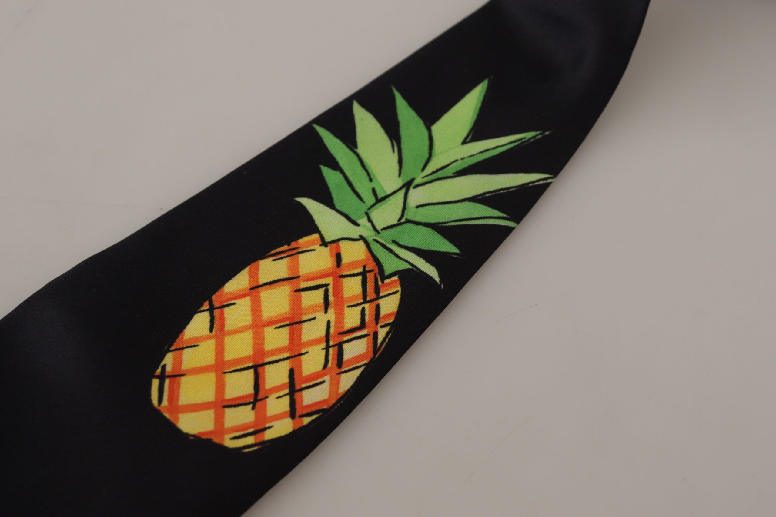 Dolce & Gabbana Elegant Black Silk Tie for Sophisticated Men's Style Size ONE SIZE - 5 Thumbnail