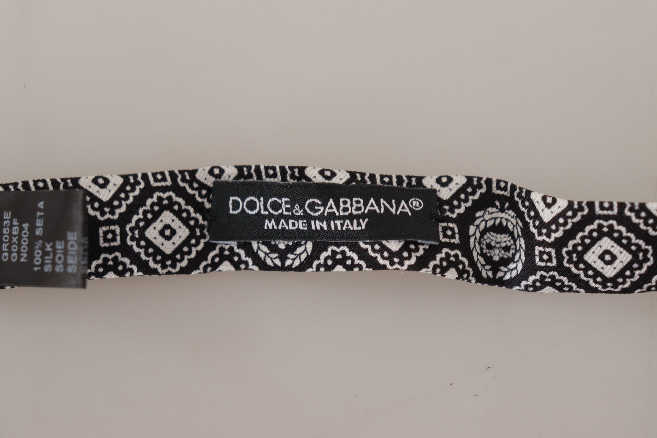 Dolce & Gabbana Elegant Silk Black Bow Men's Tie Size ONE SIZE - 4 Thumbnail