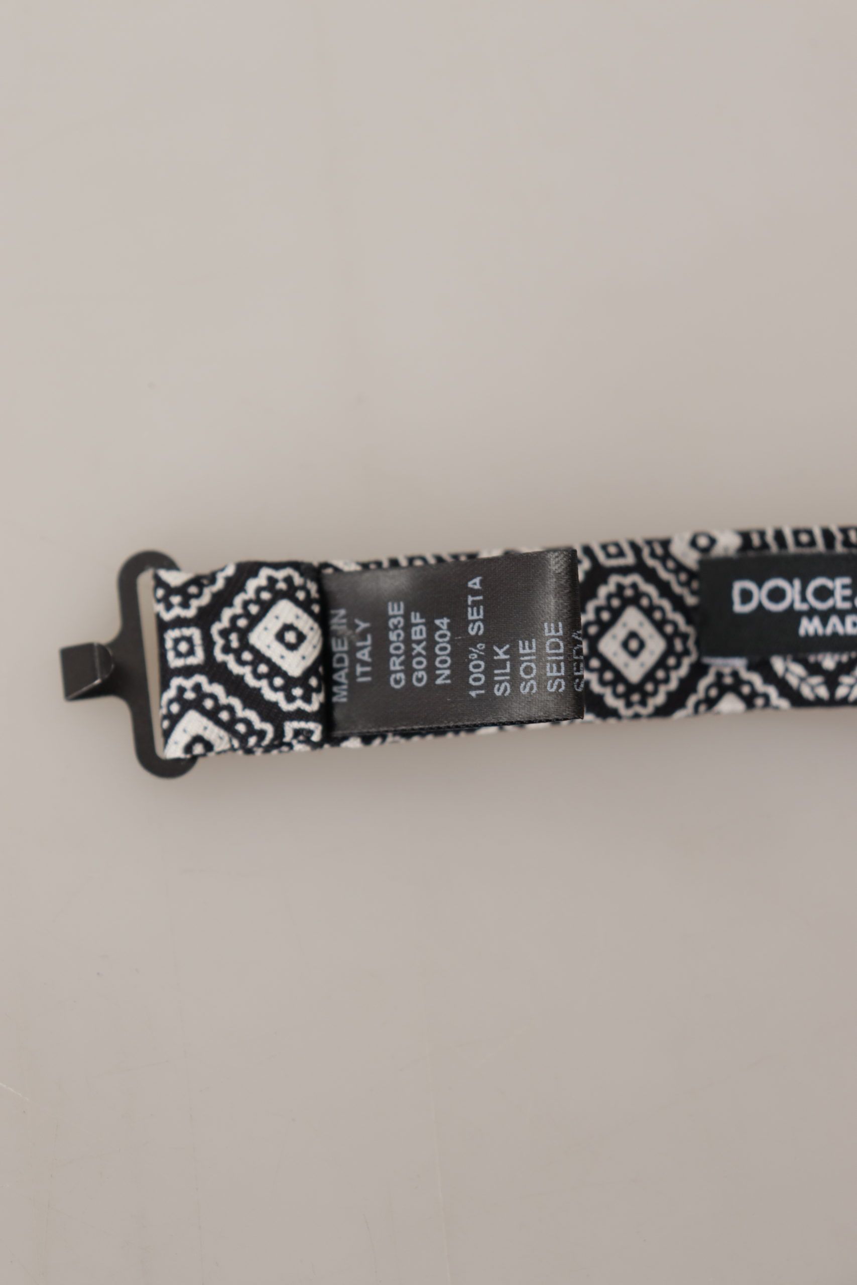 Dolce & Gabbana Elegant Silk Black Bow Men's Tie Size ONE SIZE - 5 Thumbnail