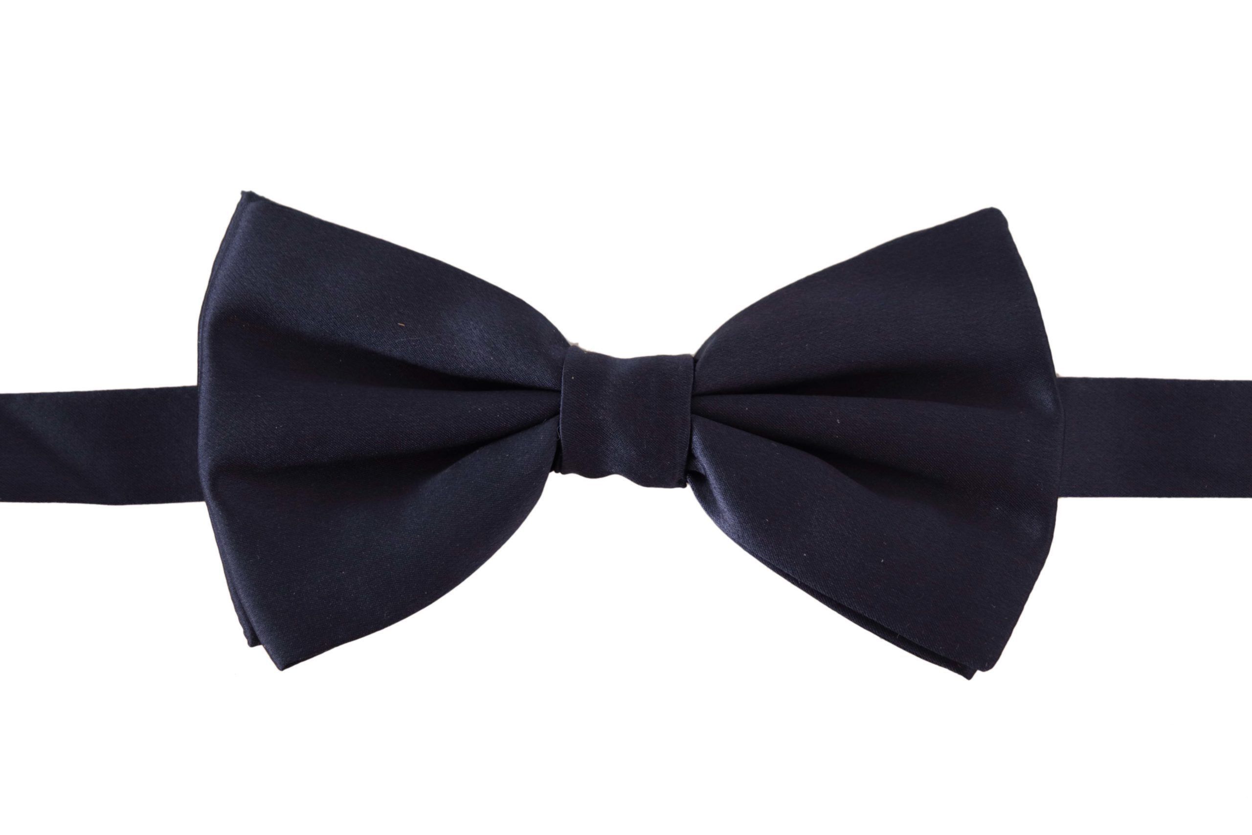 Dolce & Gabbana Elegant Sapphire Silk Bow Men's Tie Size ONE SIZE - 3 Thumbnail