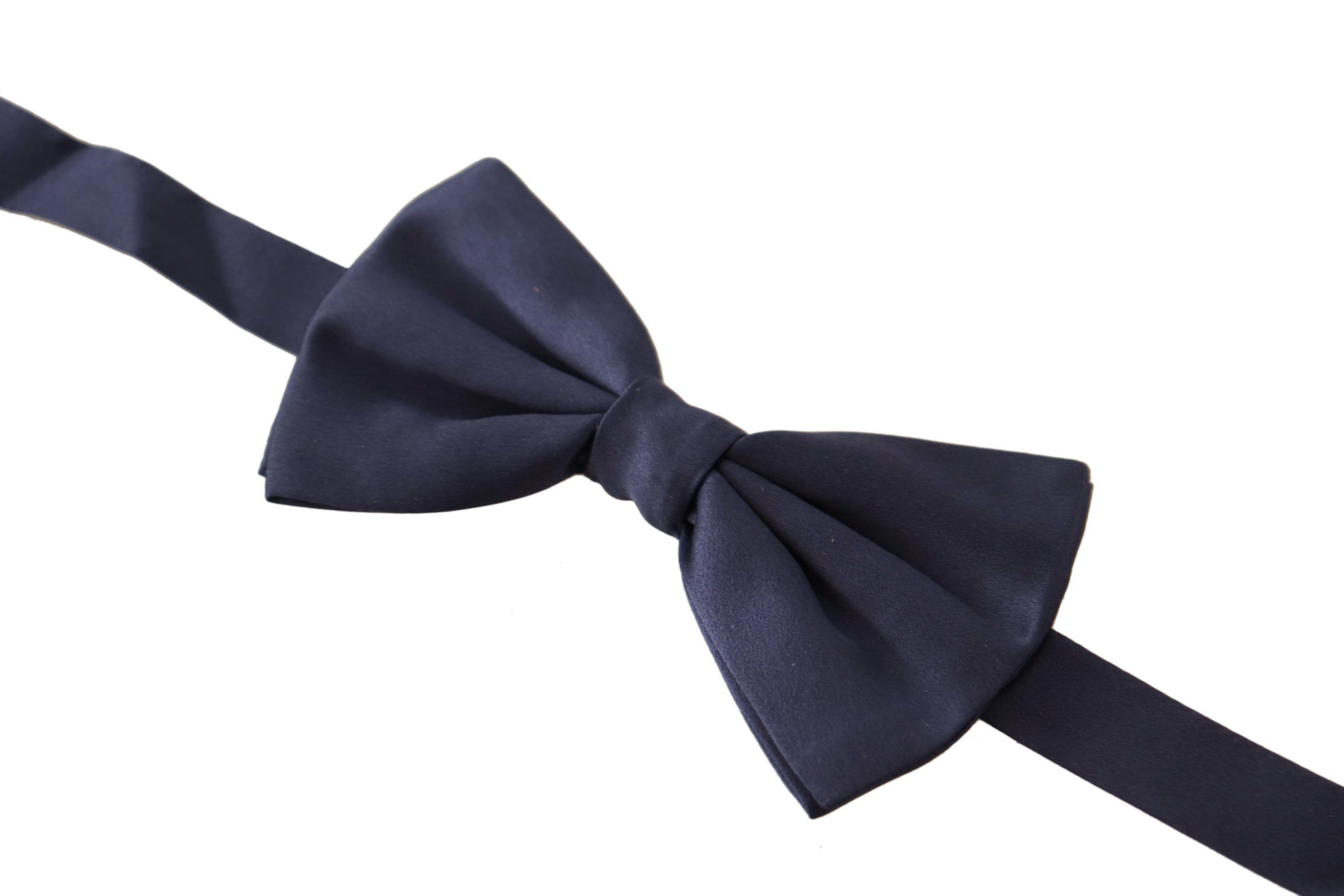 Dolce & Gabbana Elegant Sapphire Silk Bow Men's Tie Size ONE SIZE - 2 Thumbnail