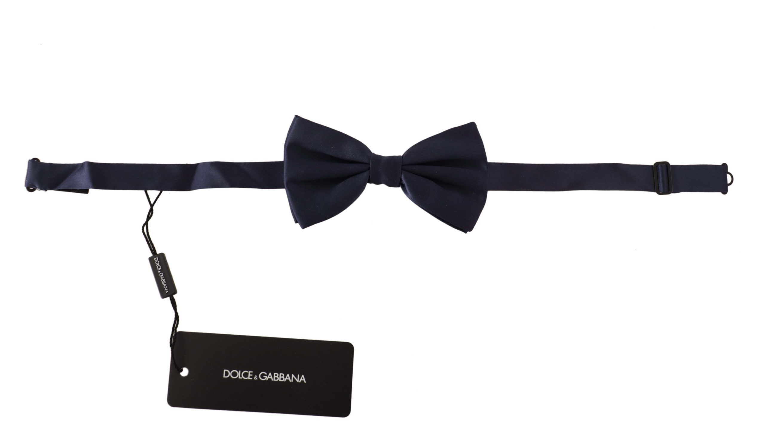 Dolce & Gabbana Elegant Sapphire Silk Bow Men's Tie Size ONE SIZE - 5 Thumbnail