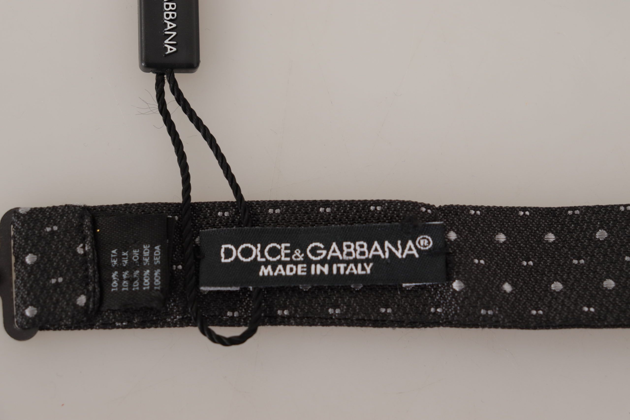 Dolce & Gabbana Elegant Polka Dot Silk Bow Men's Tie Size ONE SIZE - 5 Thumbnail