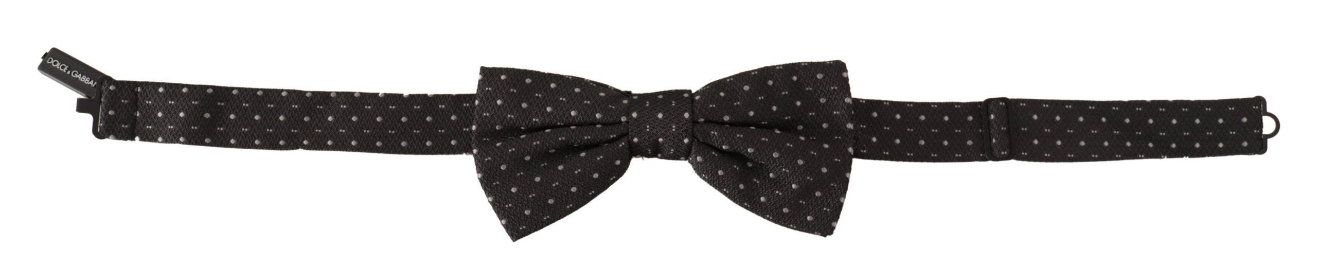 Dolce & Gabbana Elegant Polka Dot Silk Bow Men's Tie Size ONE SIZE - 2 Thumbnail