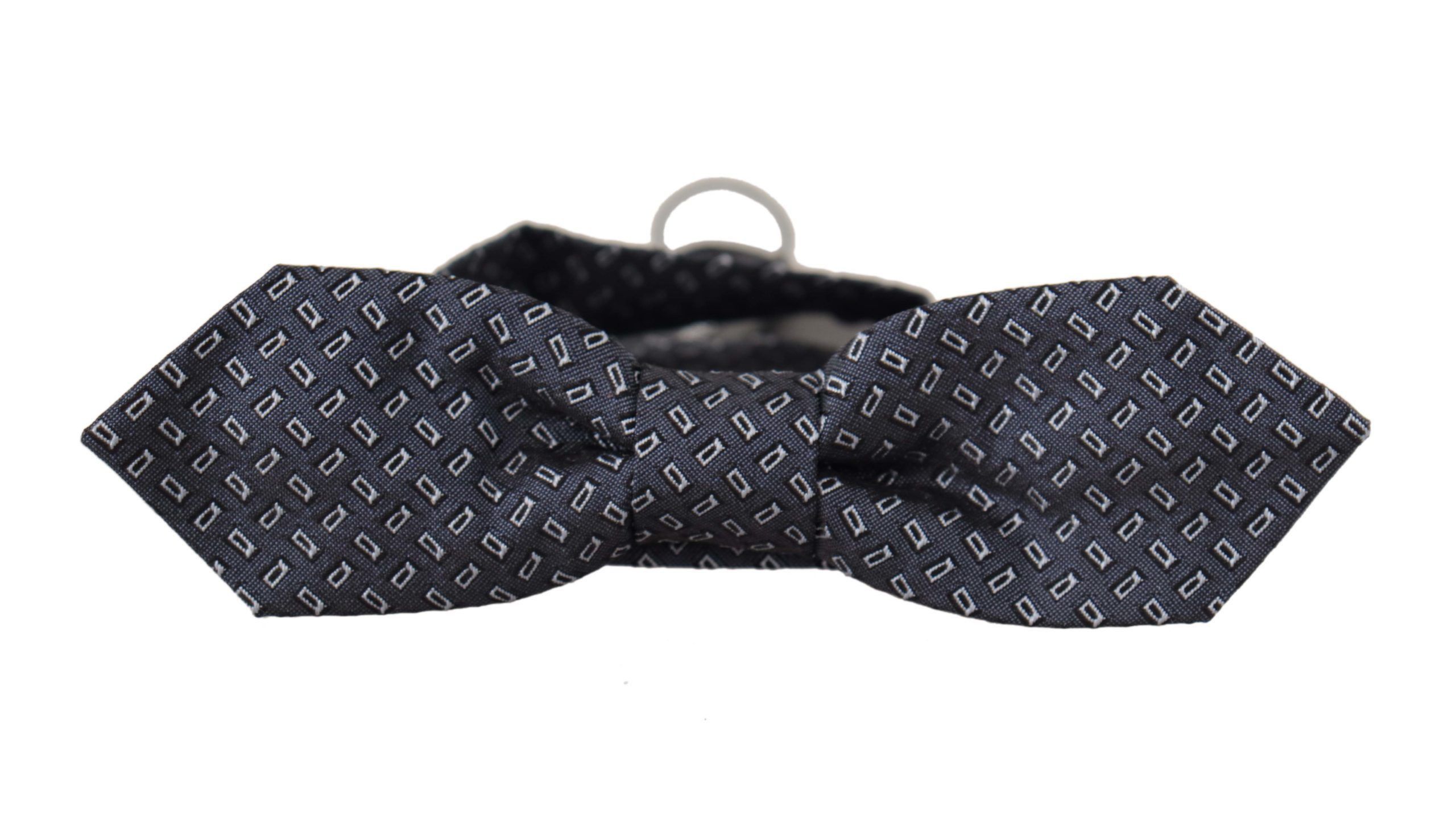 Dolce & Gabbana Elegant Polka Dot Silk Bow Men's Tie Size ONE SIZE - 3 Thumbnail