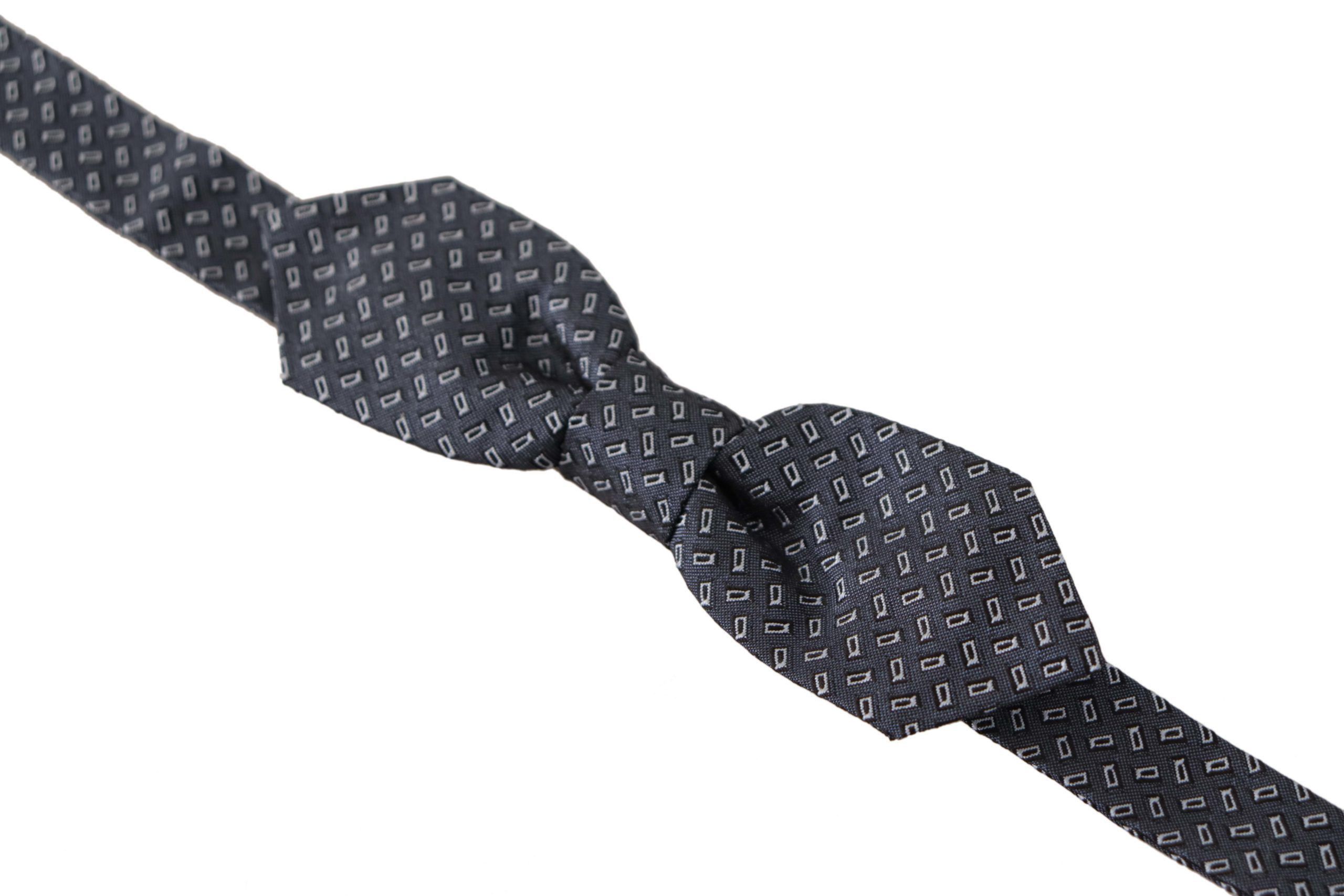 Dolce & Gabbana Elegant Polka Dot Silk Bow Men's Tie Size ONE SIZE - 2 Thumbnail