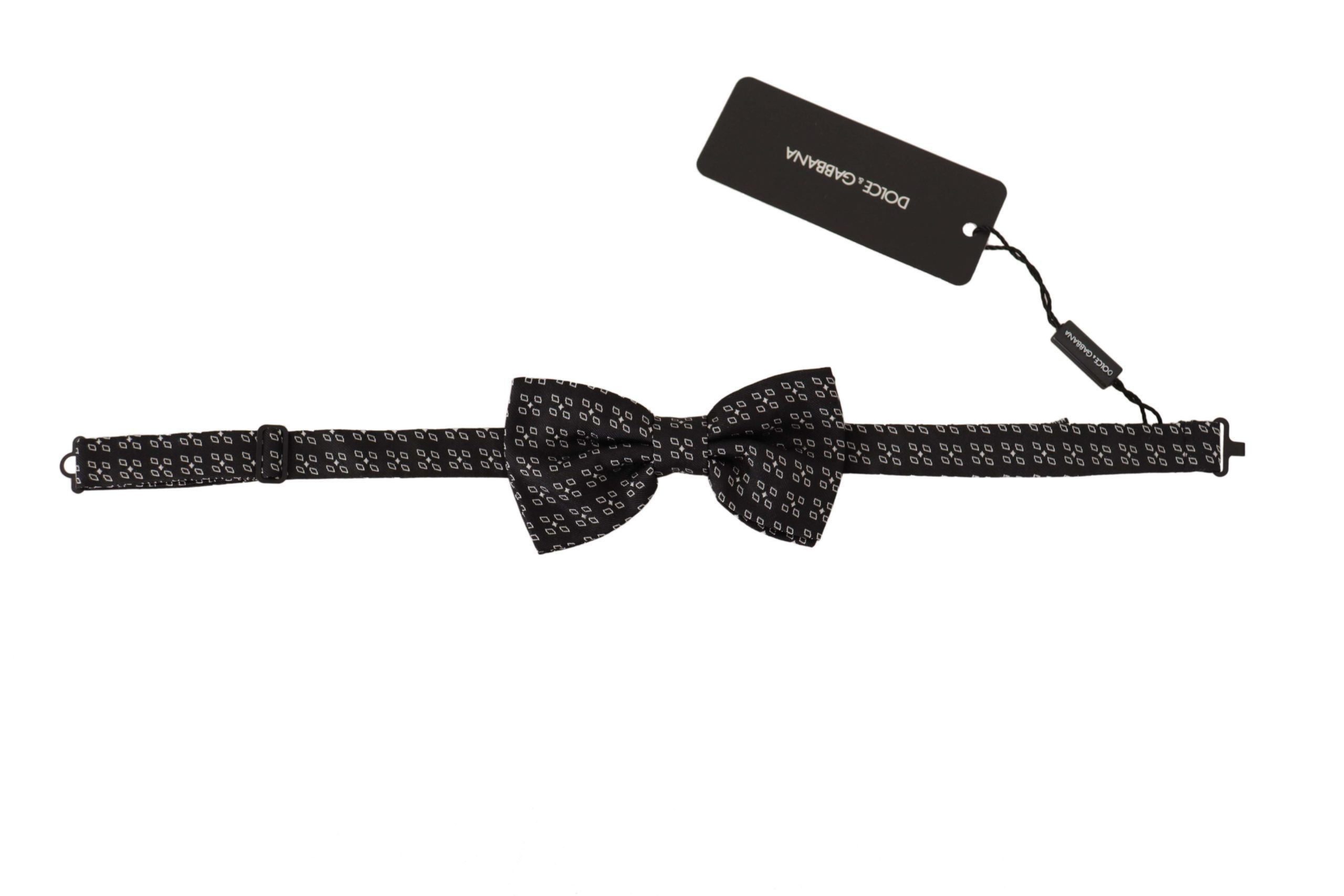 Dolce & Gabbana Elegant Polka Dot Silk Bow Men's Tie Size ONE SIZE - 3 Thumbnail