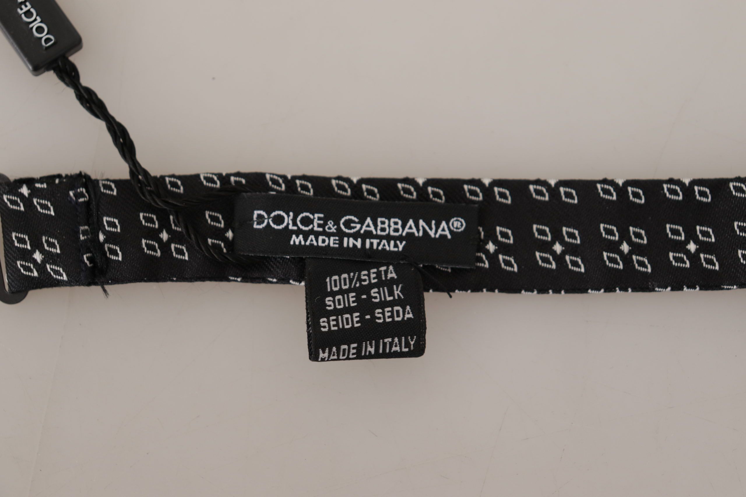 Dolce & Gabbana Elegant Polka Dot Silk Bow Men's Tie Size ONE SIZE - 4 Thumbnail