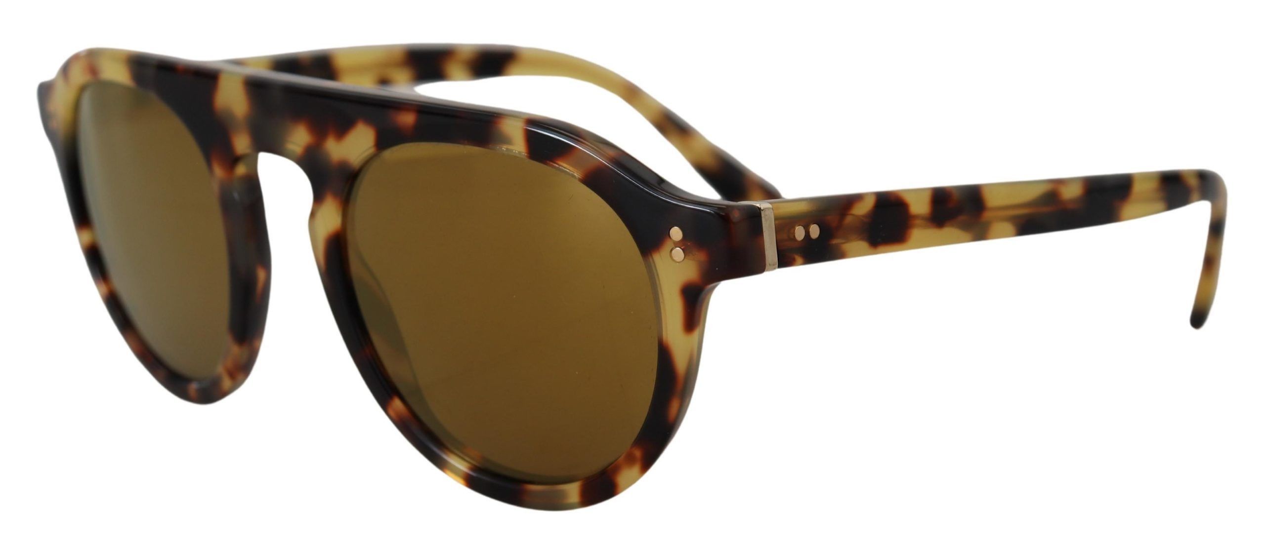 Dolce & Gabbana Chic Tortoiseshell Acetate Women's Sunglasses Size ONE SIZE - 4 Thumbnail
