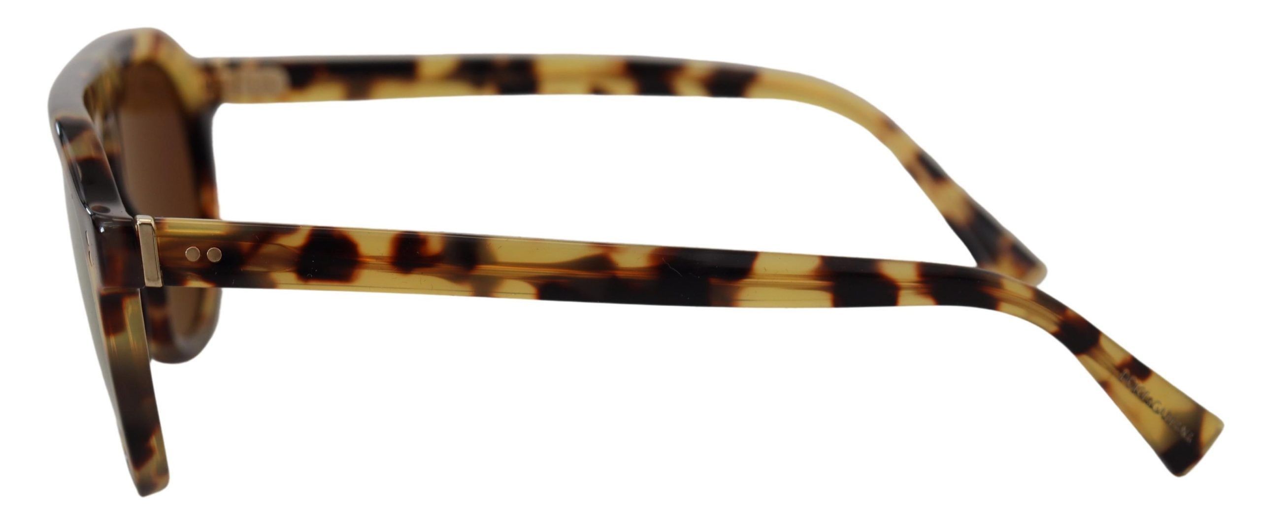 Dolce & Gabbana Chic Tortoiseshell Acetate Women's Sunglasses Size ONE SIZE - 3 Thumbnail