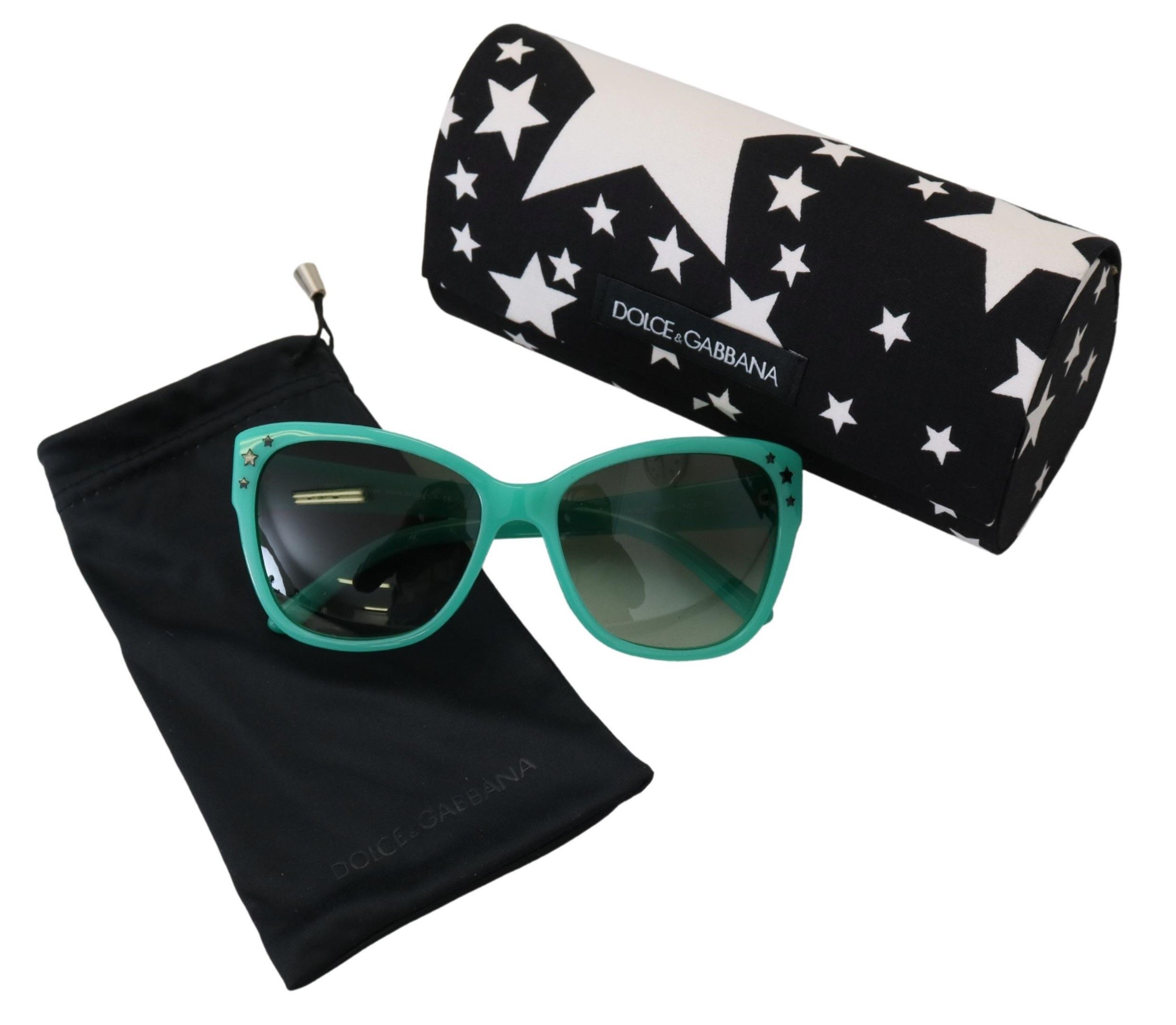Dolce & Gabbana Enigmatic Star-Patterned Square Women's Sunglasses Size ONE SIZE - 5 Thumbnail