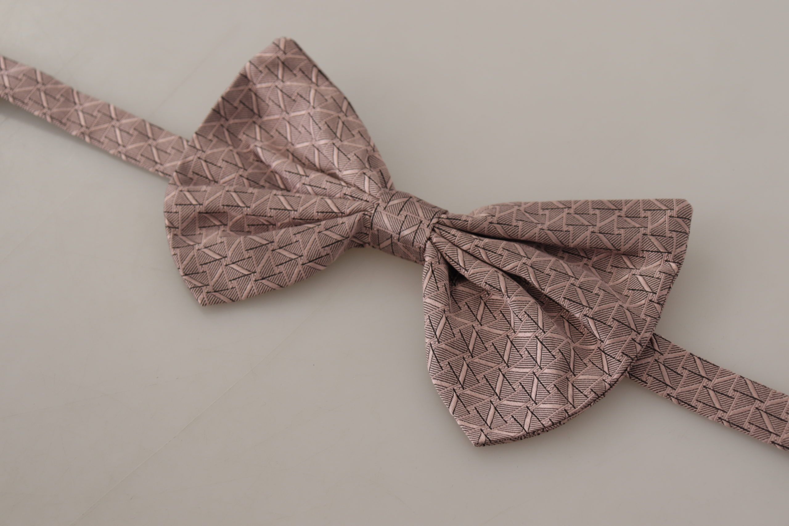 Dolce & Gabbana Elegant Silk Gray Bow Tie - Men's Men's Formalwear Size ONE SIZE - 5 Thumbnail
