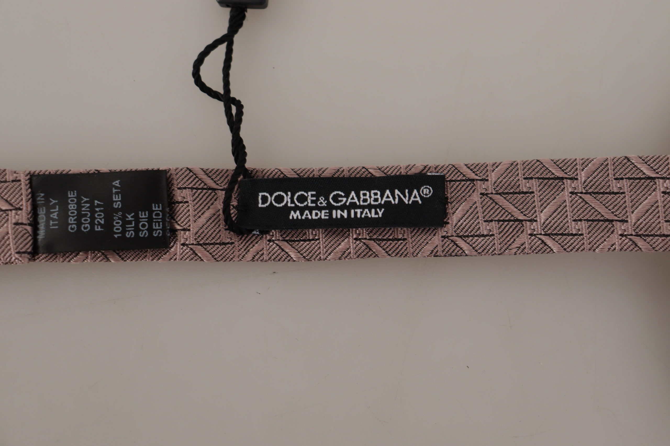 Dolce & Gabbana Elegant Silk Gray Bow Tie - Men's Men's Formalwear Size ONE SIZE - 2 Thumbnail