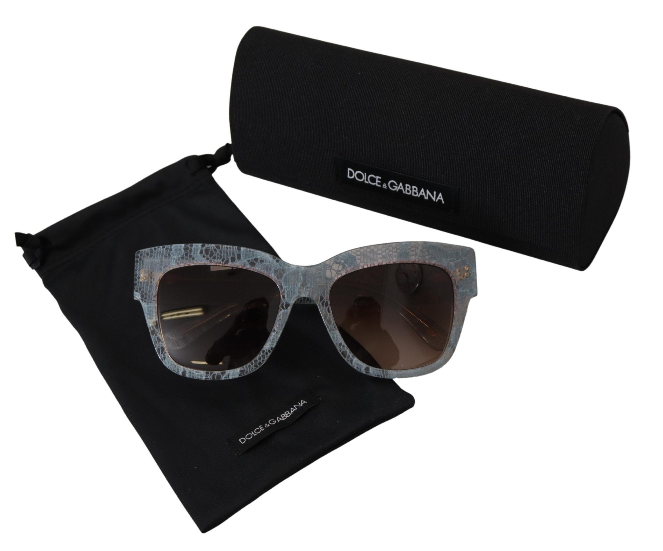 Dolce & Gabbana Chic Sicilian Lace Acetate Women's Sunglasses Size ONE SIZE - 5 Thumbnail