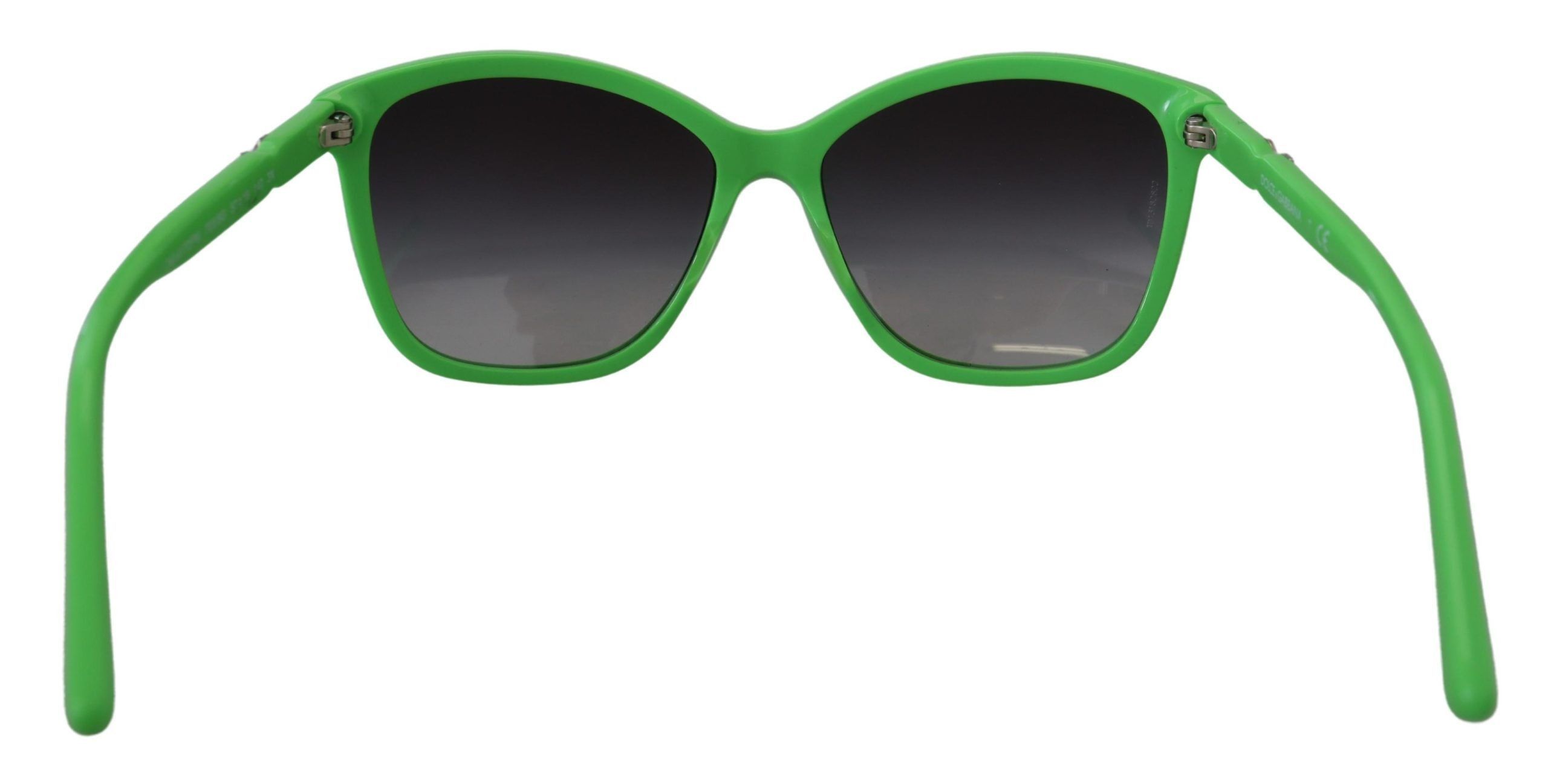 Dolce & Gabbana Chic Green Acetate Round Women's Sunglasses Size ONE SIZE - 3 Thumbnail