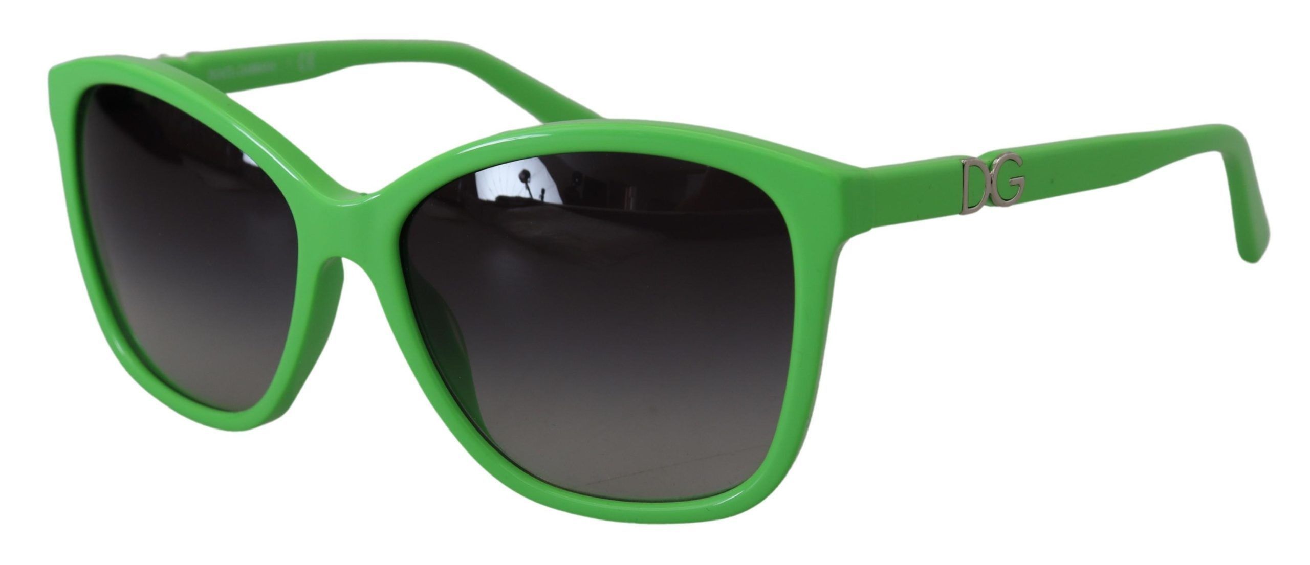 Dolce & Gabbana Chic Green Acetate Round Women's Sunglasses Size ONE SIZE - 4 Thumbnail