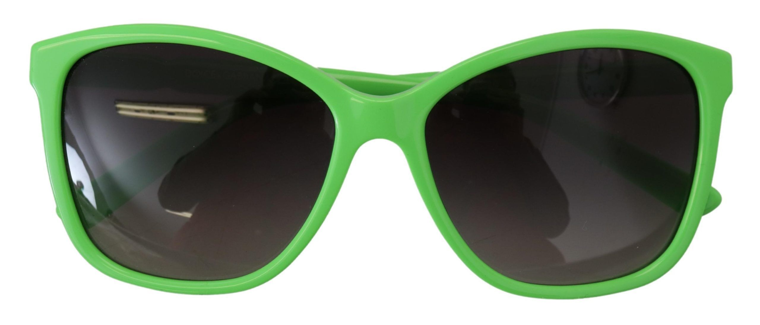 Dolce & Gabbana Chic Green Acetate Round Women's Sunglasses Size ONE SIZE - 6 Thumbnail