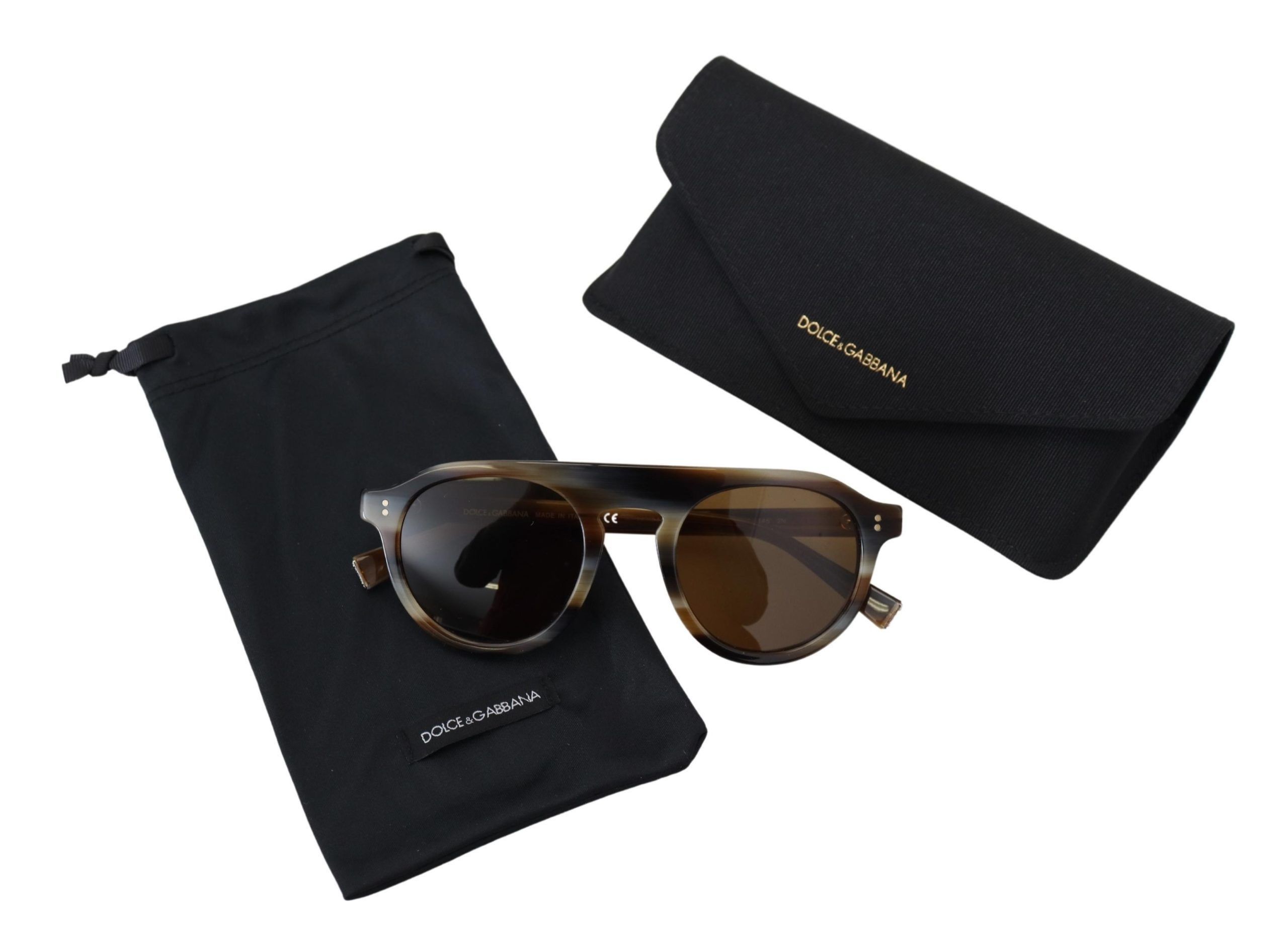 Dolce & Gabbana Timeless Tortoiseshell Unisex Women's Sunglasses Size ONE SIZE - 5 Thumbnail
