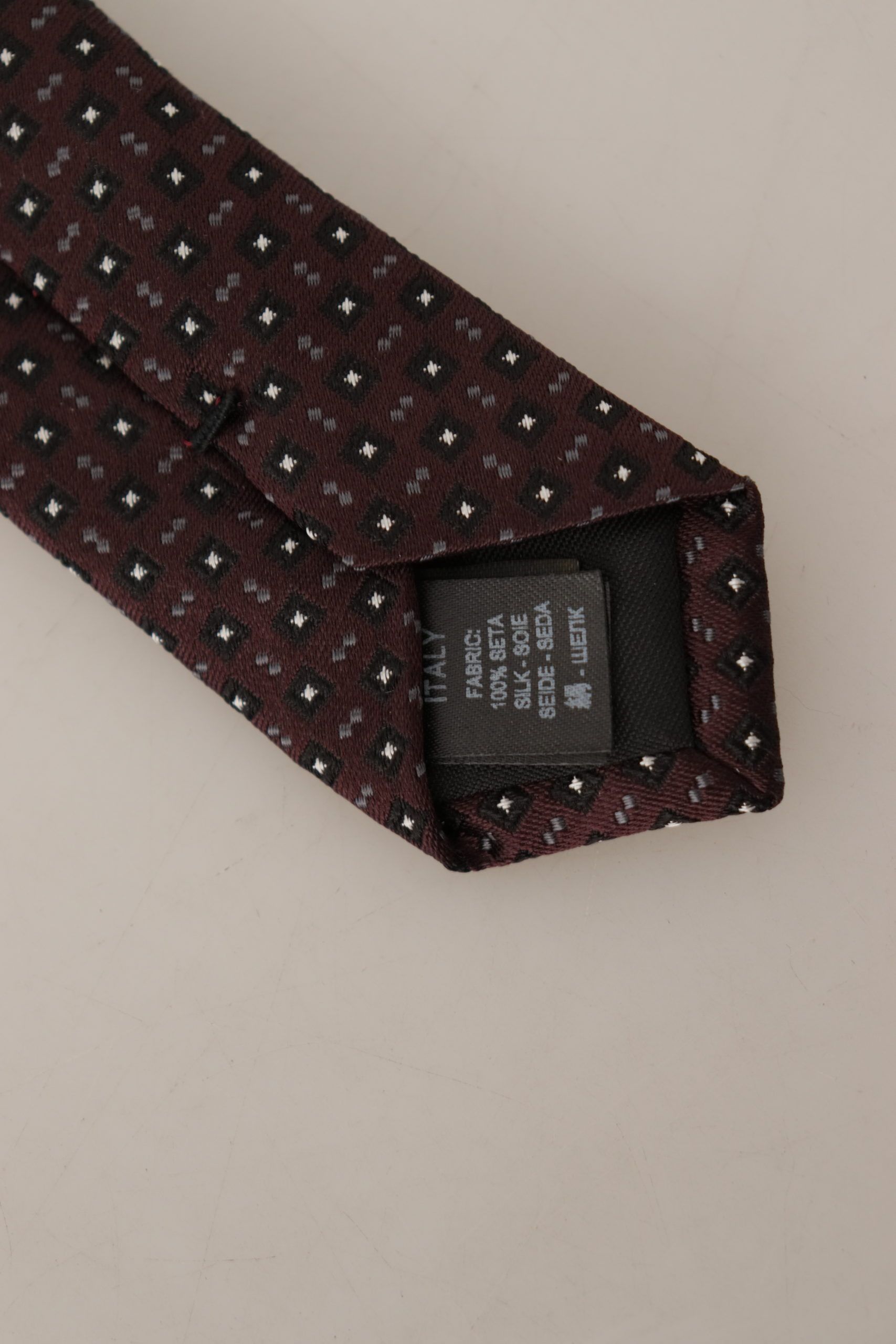 Dolce & Gabbana Elegant Geometric Silk Bow Men's Tie Size ONE SIZE - 6 Thumbnail