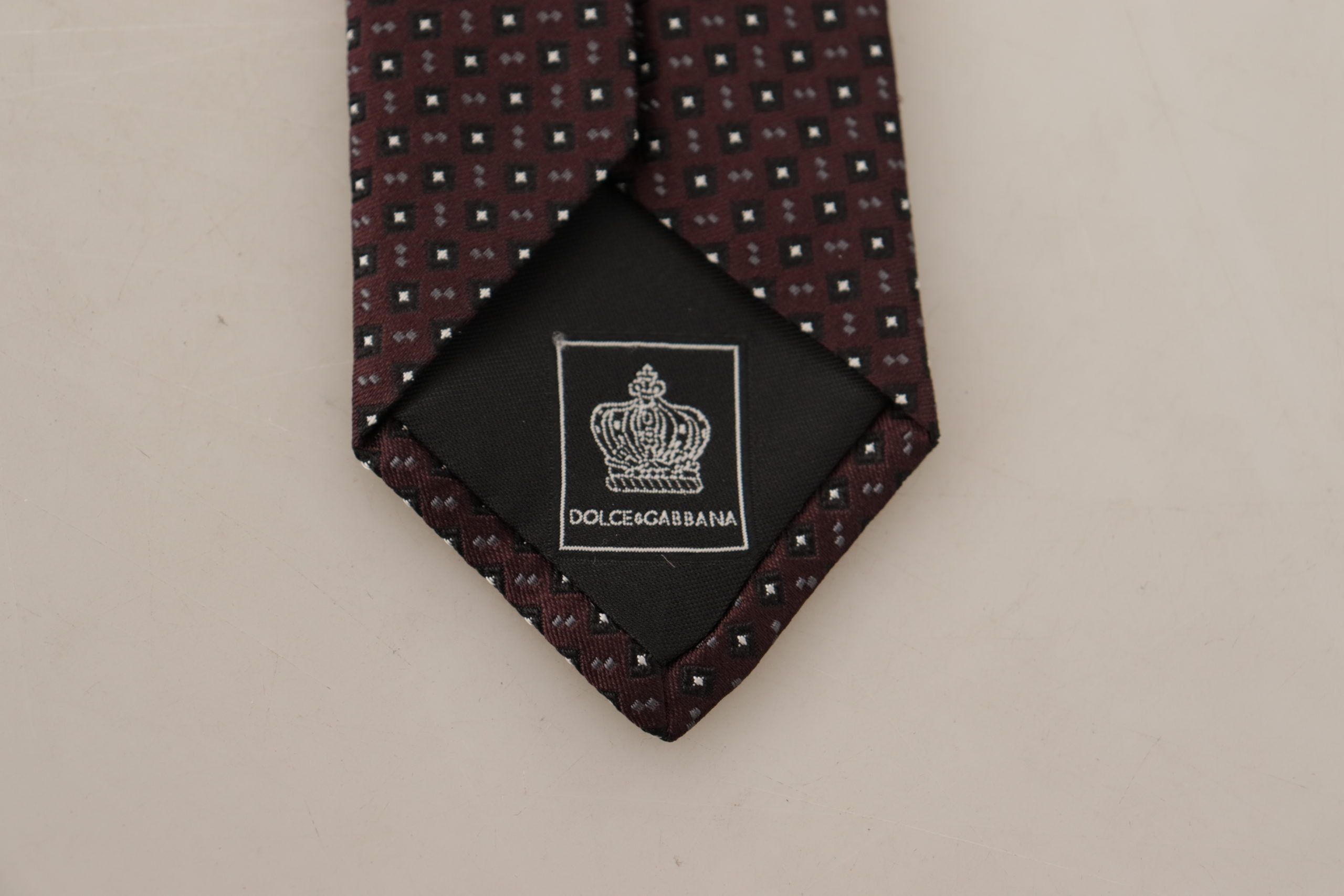 Dolce & Gabbana Elegant Geometric Silk Bow Men's Tie Size ONE SIZE - 4 Thumbnail