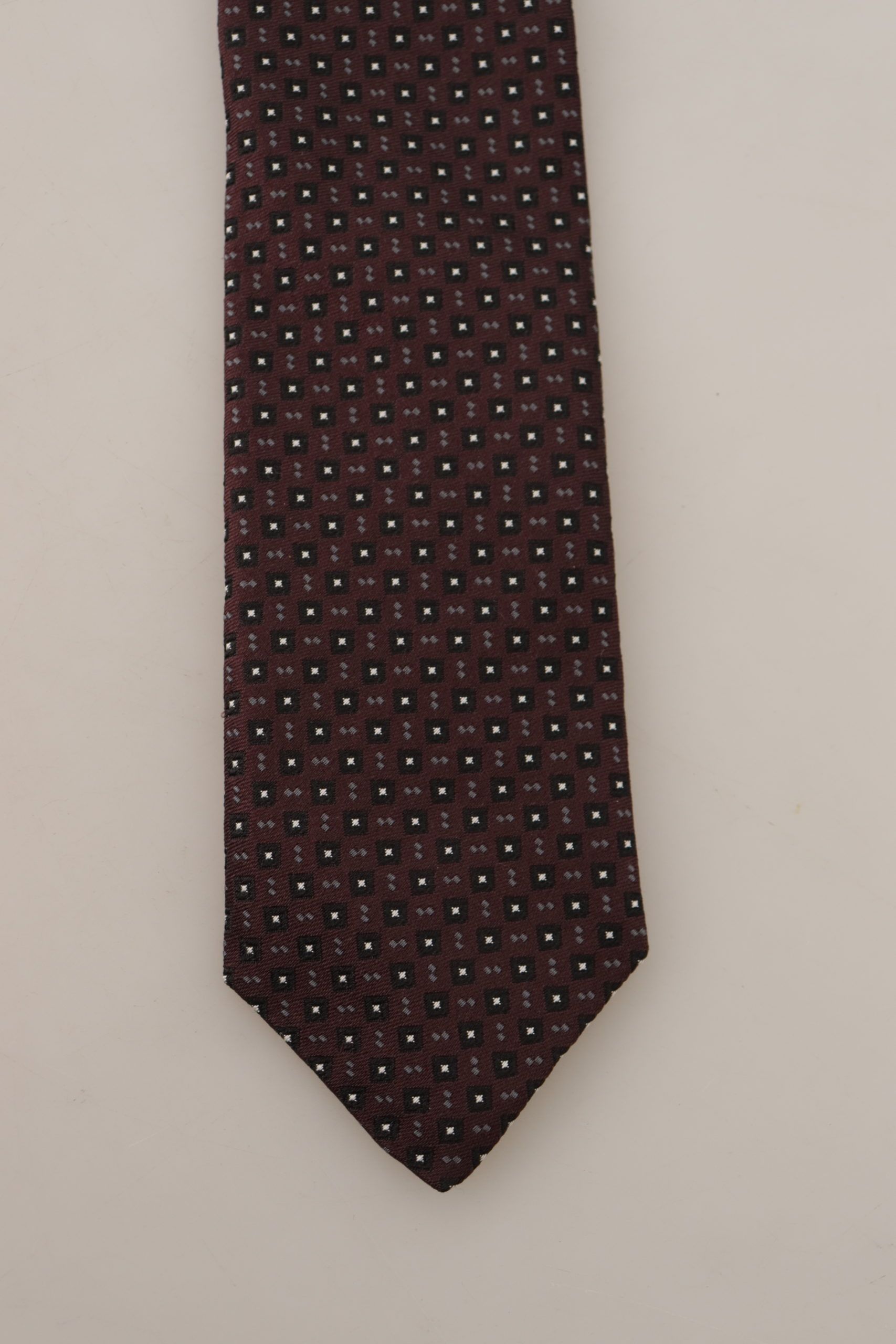 Dolce & Gabbana Elegant Geometric Silk Bow Men's Tie Size ONE SIZE - 3 Thumbnail