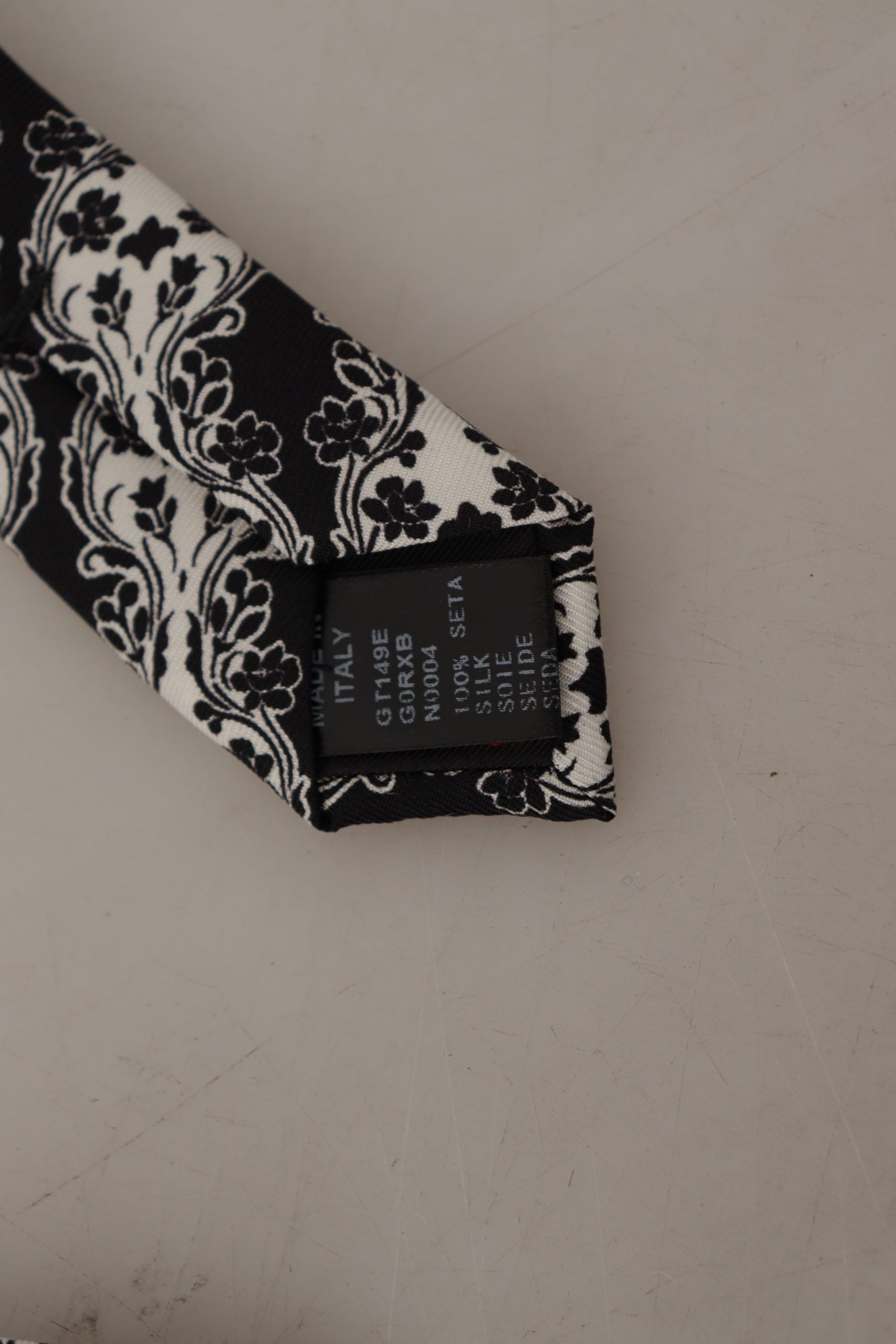 Dolce & Gabbana Elegant Floral Print Silk Bow Men's Tie Size ONE SIZE - 6 Thumbnail