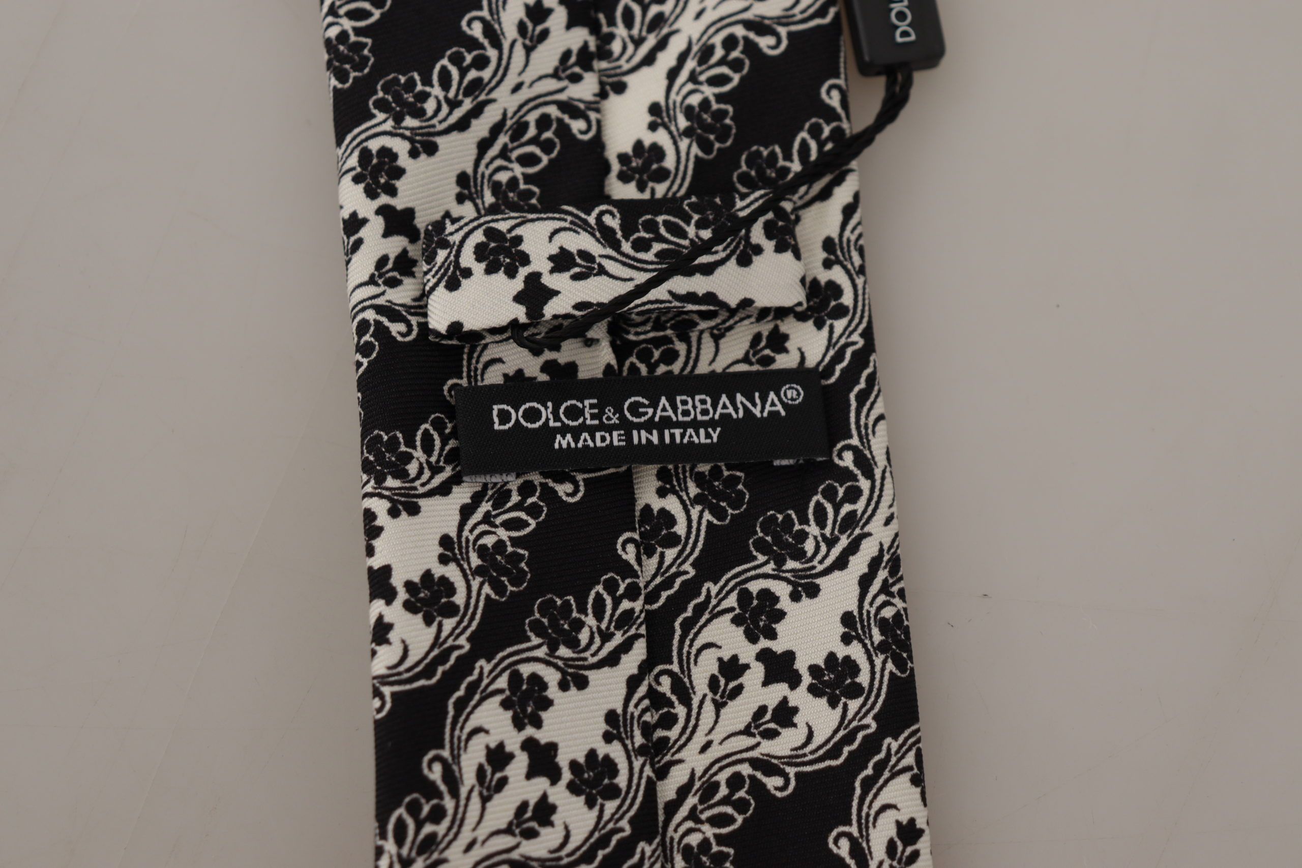 Dolce & Gabbana Elegant Floral Print Silk Bow Men's Tie Size ONE SIZE - 4 Thumbnail