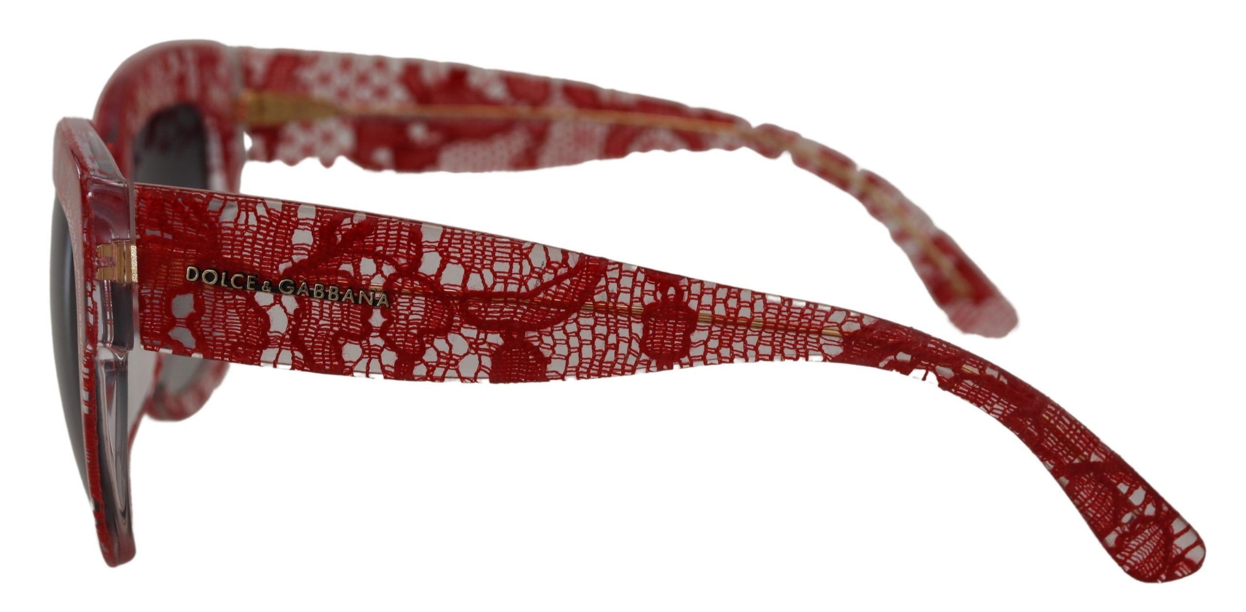 Dolce & Gabbana Sicilian Lace Accented Designer Women's Sunglasses Size ONE SIZE - 2 Thumbnail