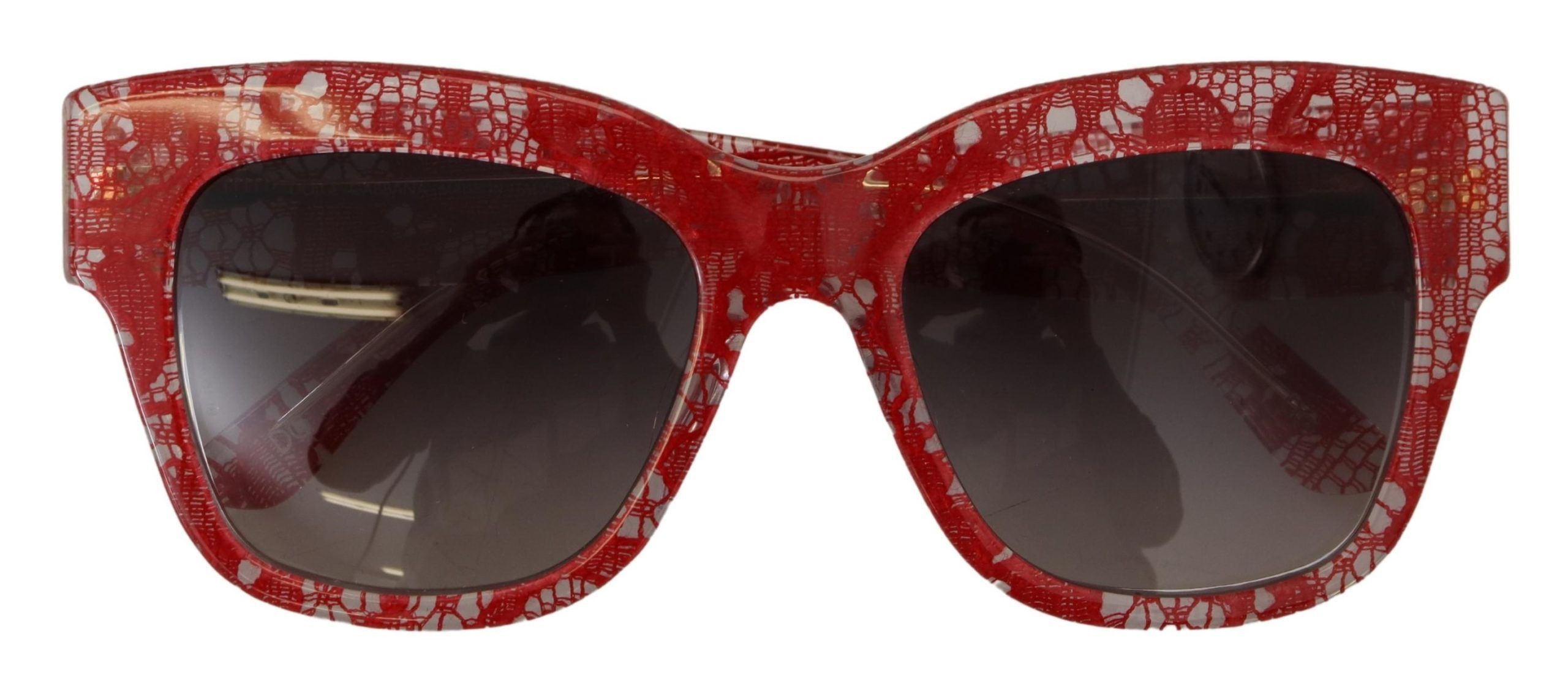 Dolce & Gabbana Sicilian Lace Accented Designer Women's Sunglasses Size ONE SIZE - 5 Thumbnail