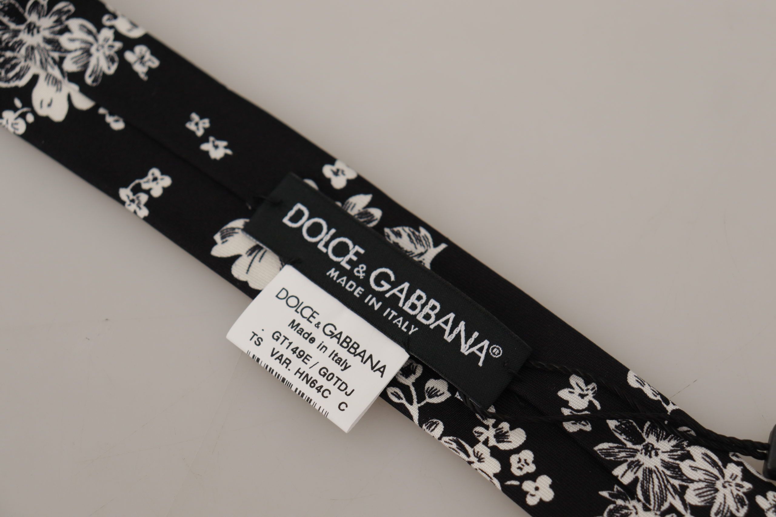 Dolce & Gabbana Elegance in Bloom Silk Bow Men's Tie Size ONE SIZE - 5 Thumbnail