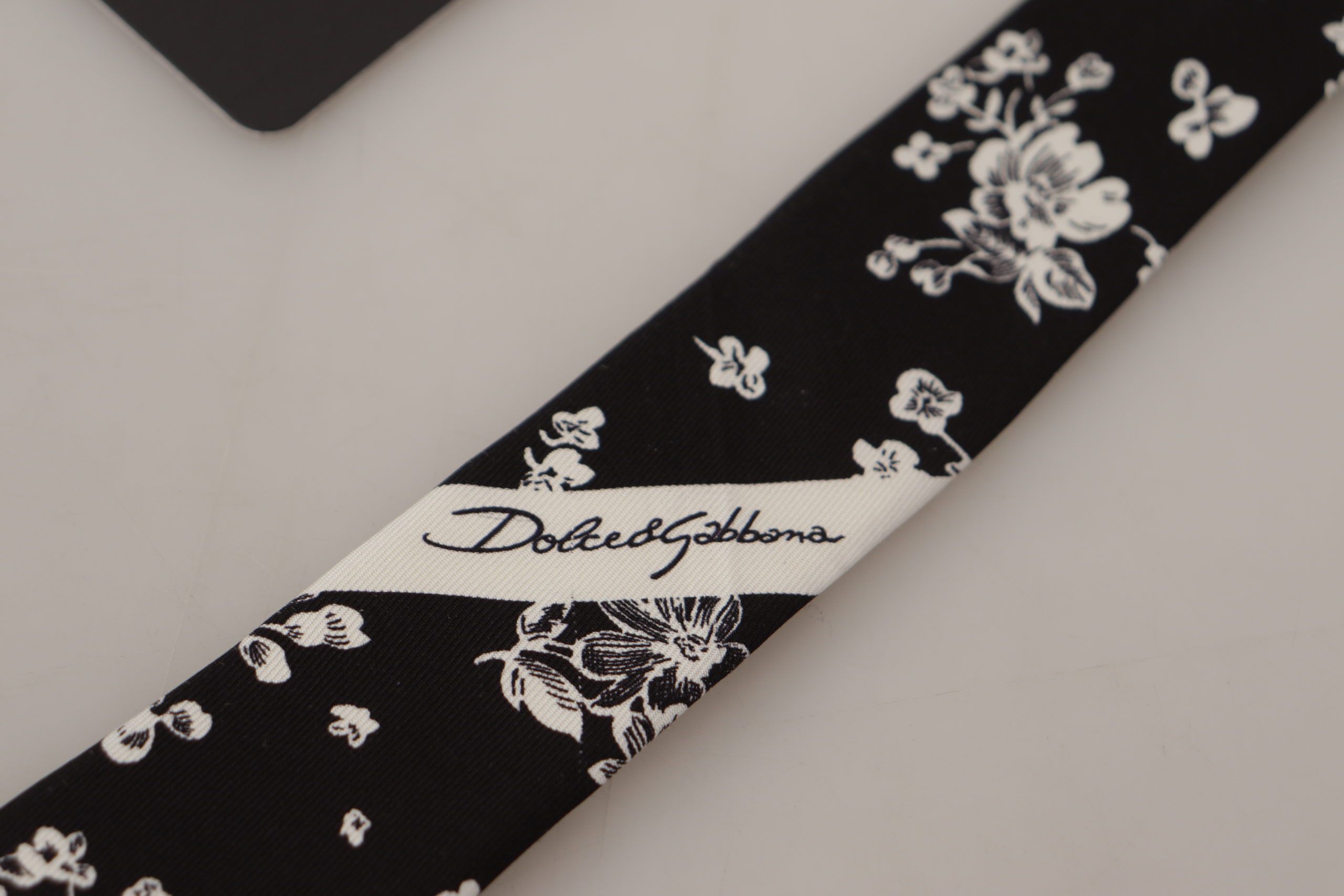 Dolce & Gabbana Elegance in Bloom Silk Bow Men's Tie Size ONE SIZE - 4 Thumbnail
