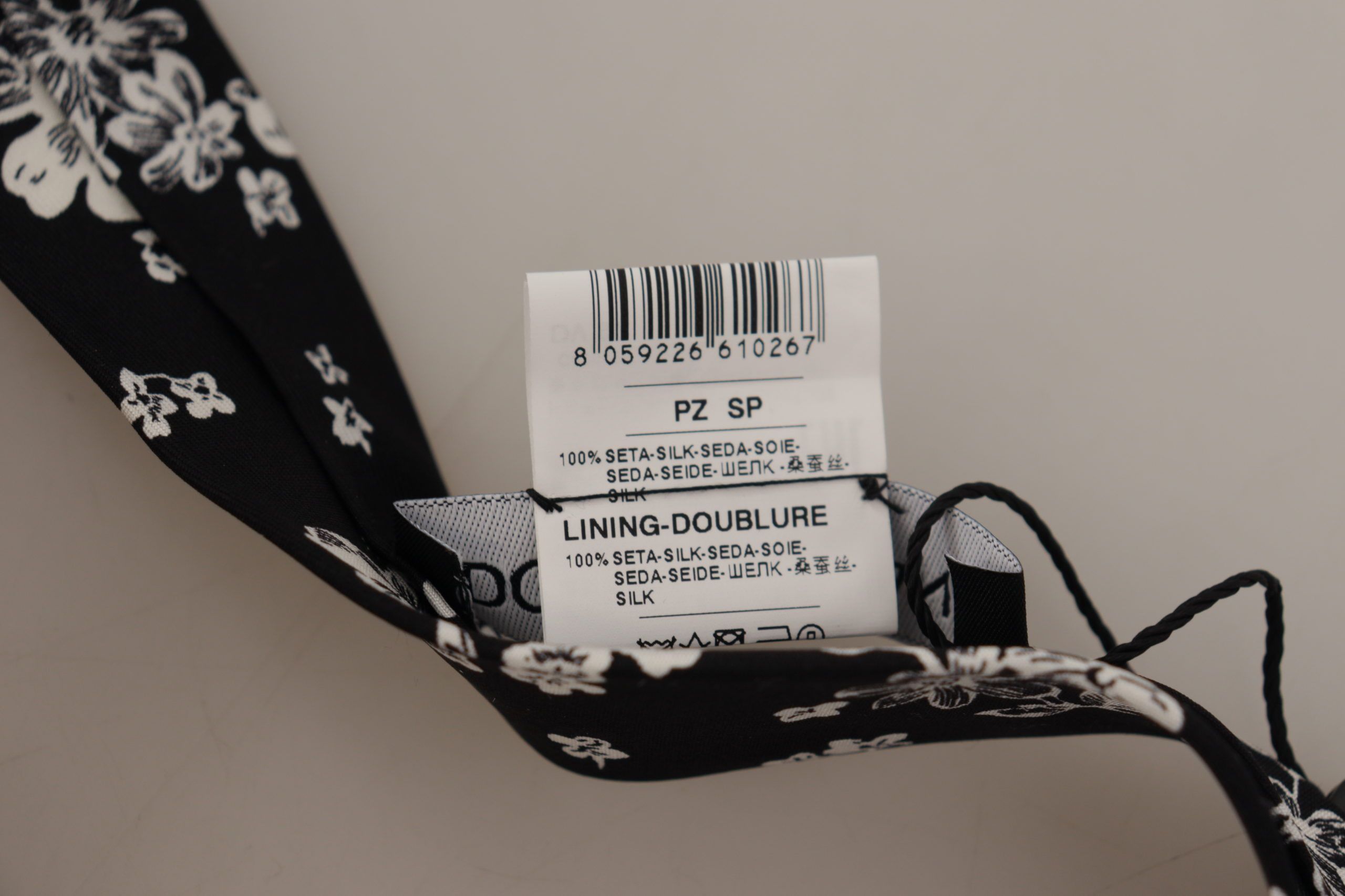 Dolce & Gabbana Elegance in Bloom Silk Bow Men's Tie Size ONE SIZE - 6 Thumbnail