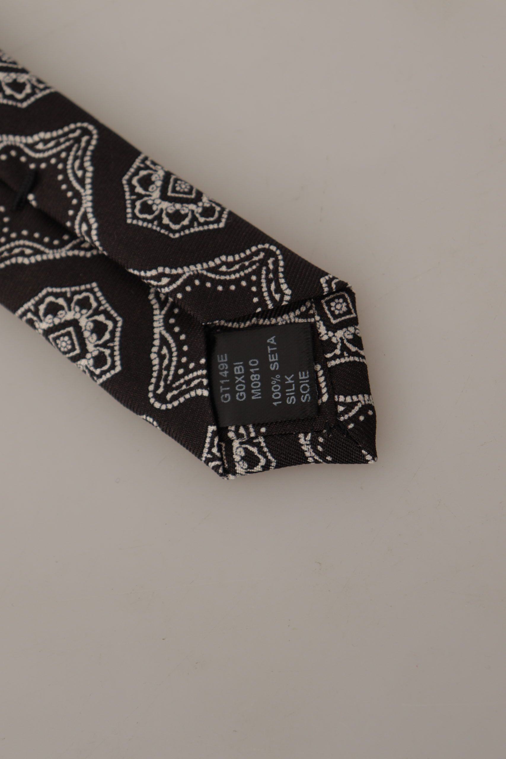 Dolce & Gabbana Elegant Silk Geometric Bow Men's Tie Size ONE SIZE - 4 Thumbnail