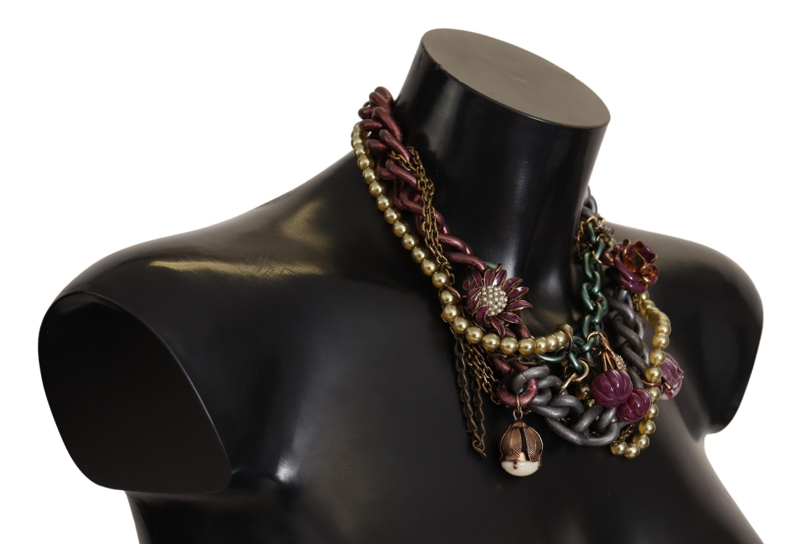 Dolce & Gabbana Sicilian Elegance Gold-Tone Statement Women's Necklace Size ONE SIZE - 2 Thumbnail