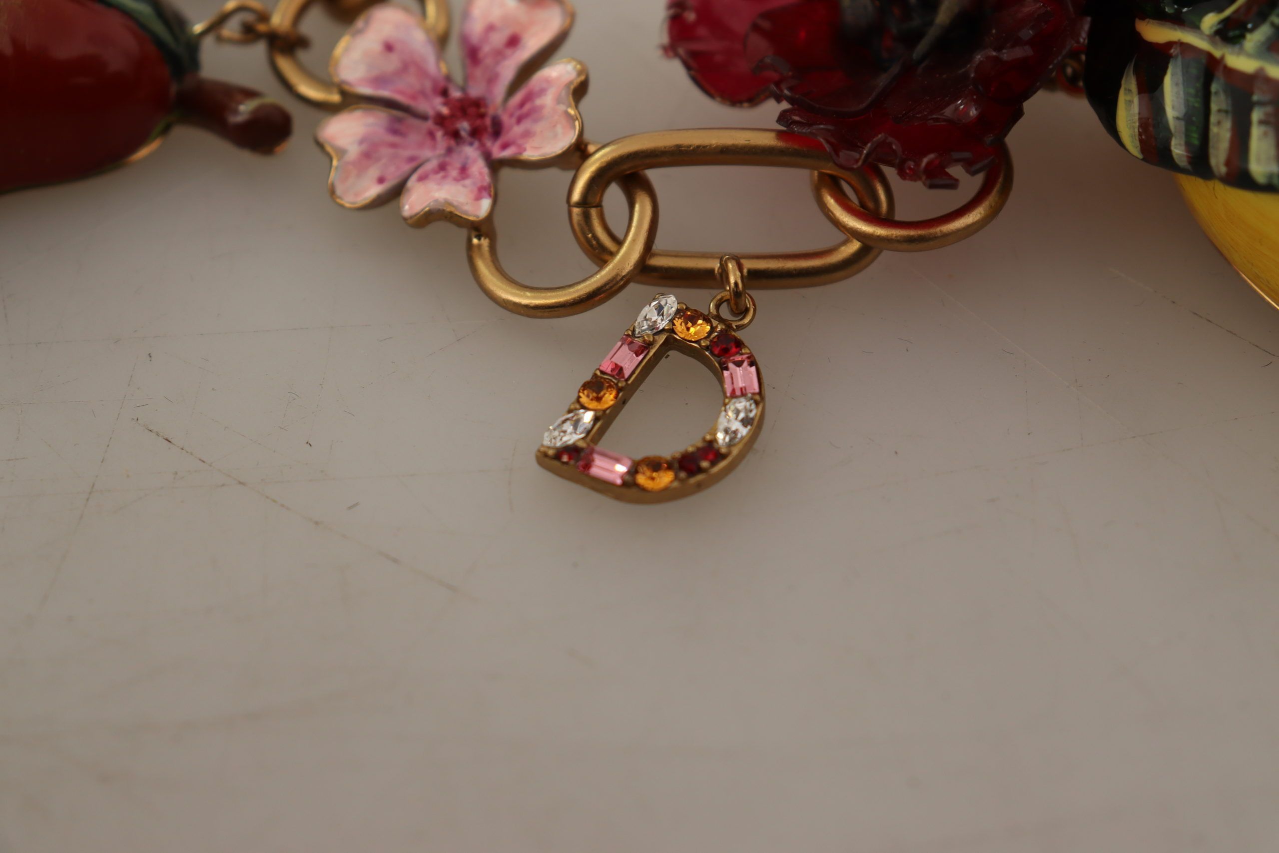 Dolce & Gabbana Chic Gold Statement Sicily Fruit Women's Necklace Size ONE SIZE - 6 Thumbnail