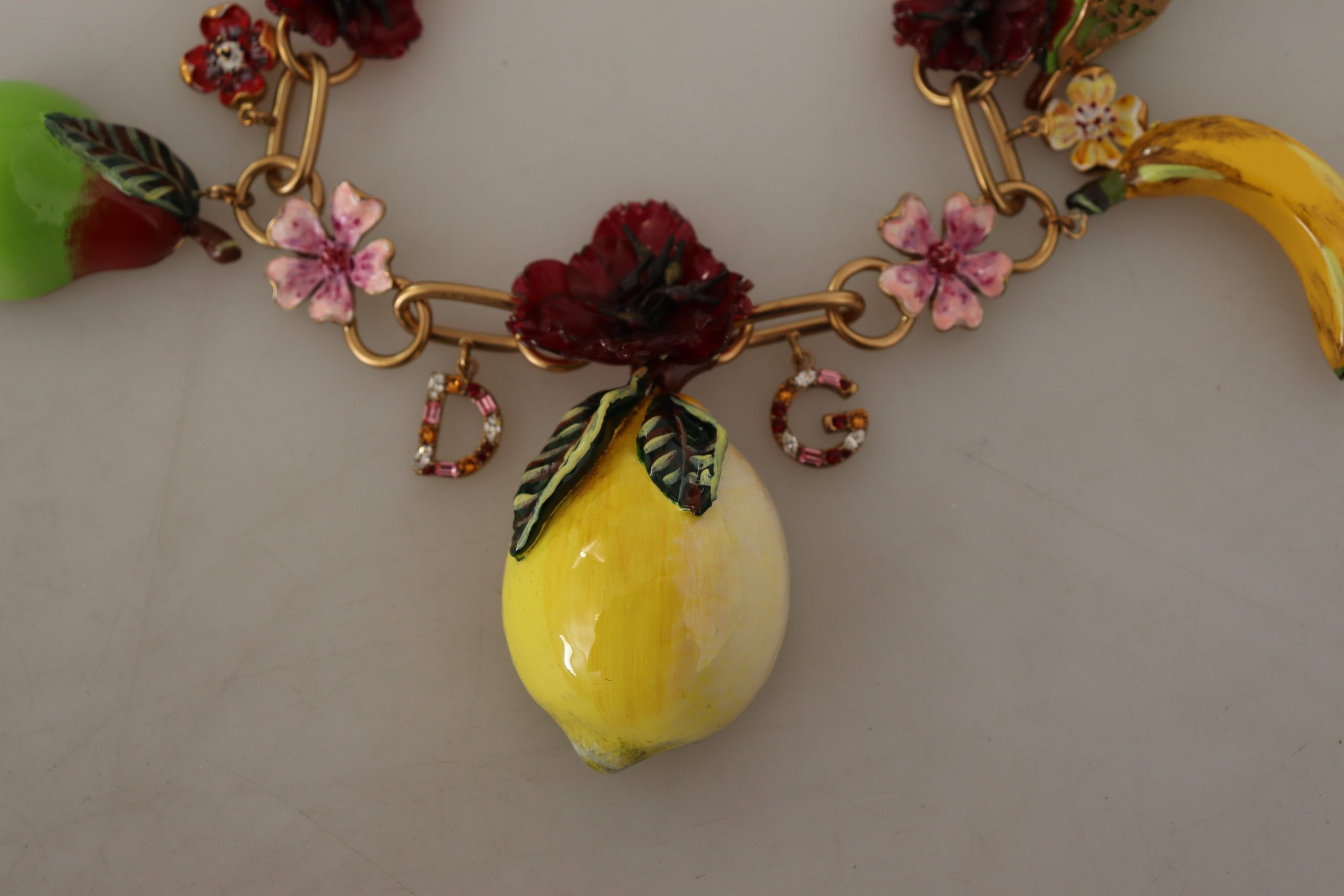 Dolce & Gabbana Chic Gold Statement Sicily Fruit Women's Necklace Size ONE SIZE - 5 Thumbnail