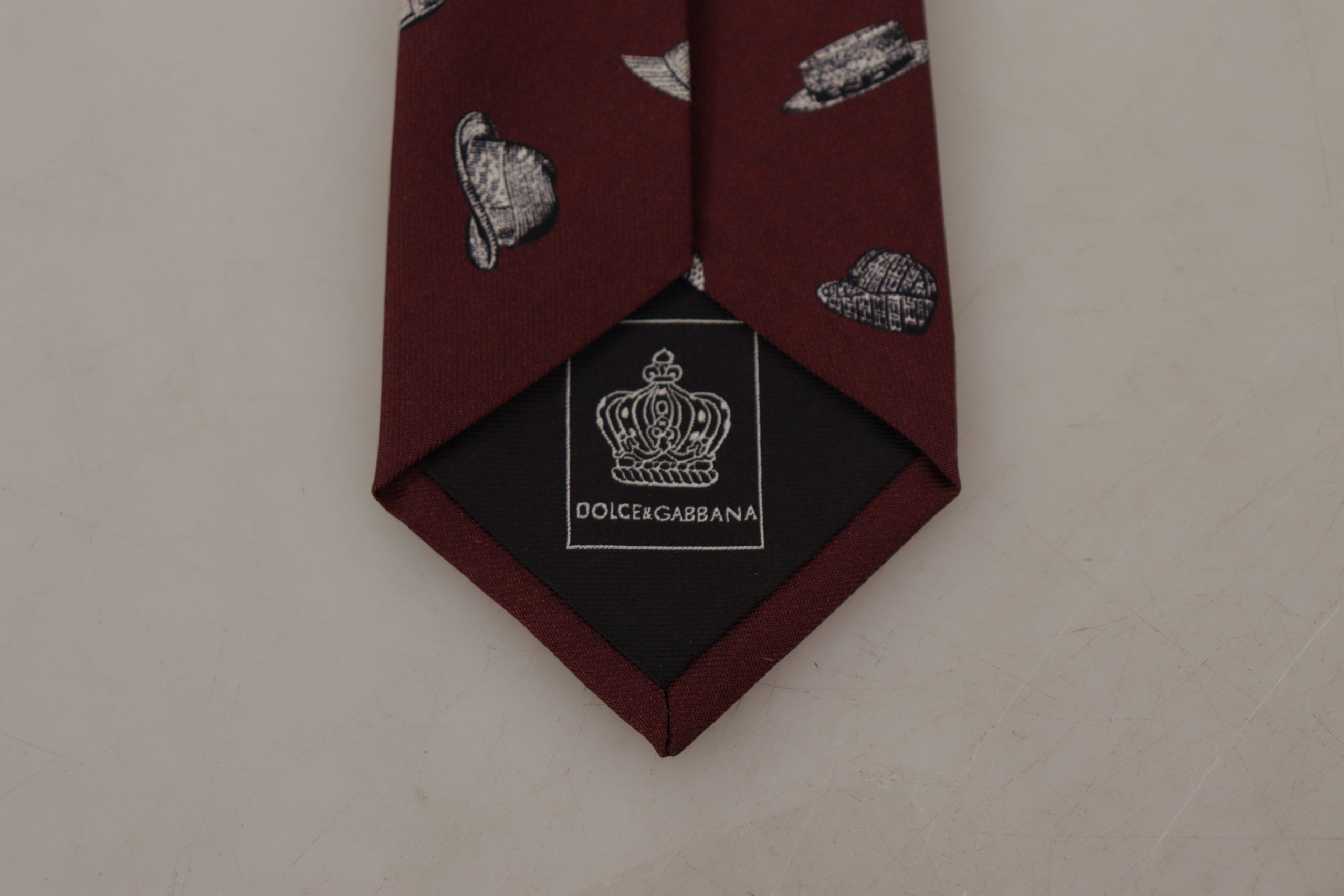 Dolce & Gabbana Maroon Elegance Silk Men's Tie Size ONE SIZE - 5 Thumbnail