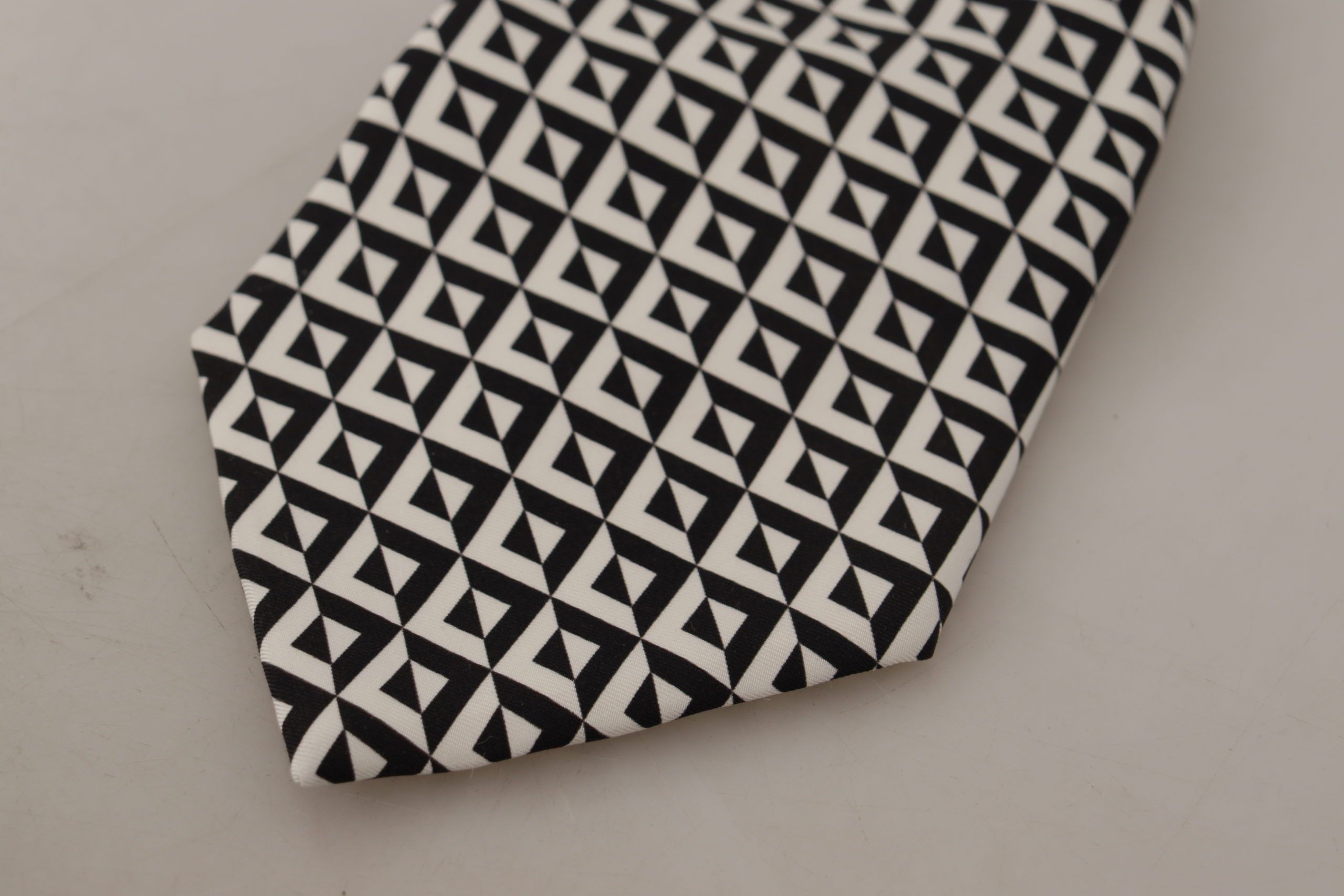 Dolce & Gabbana Elegant Silk Black Tie for the Dapper Men's Gentleman Size ONE SIZE - 2 Thumbnail