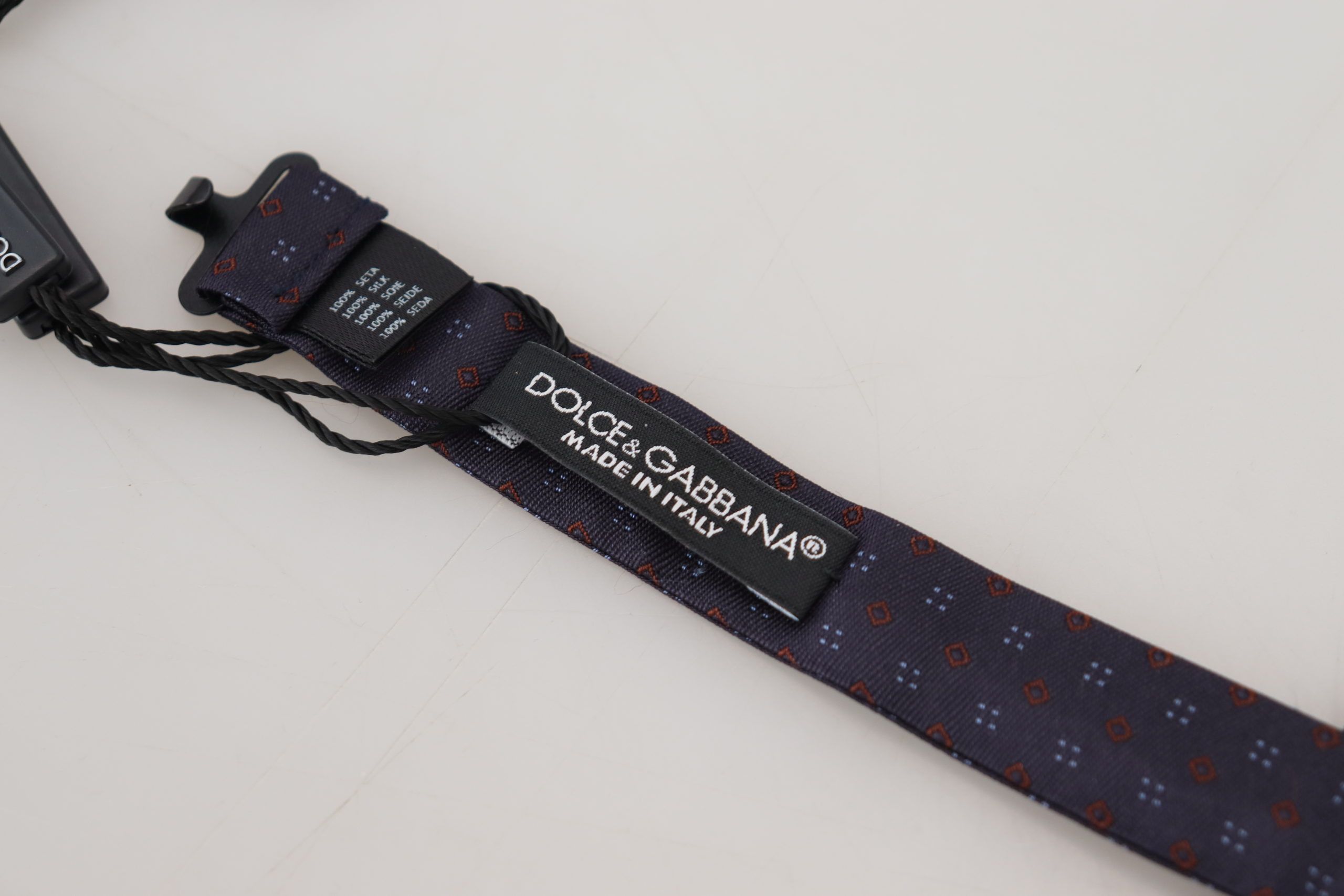 Dolce & Gabbana Elegant Silk Patterned Bow Men's Tie Size ONE SIZE - 4 Thumbnail