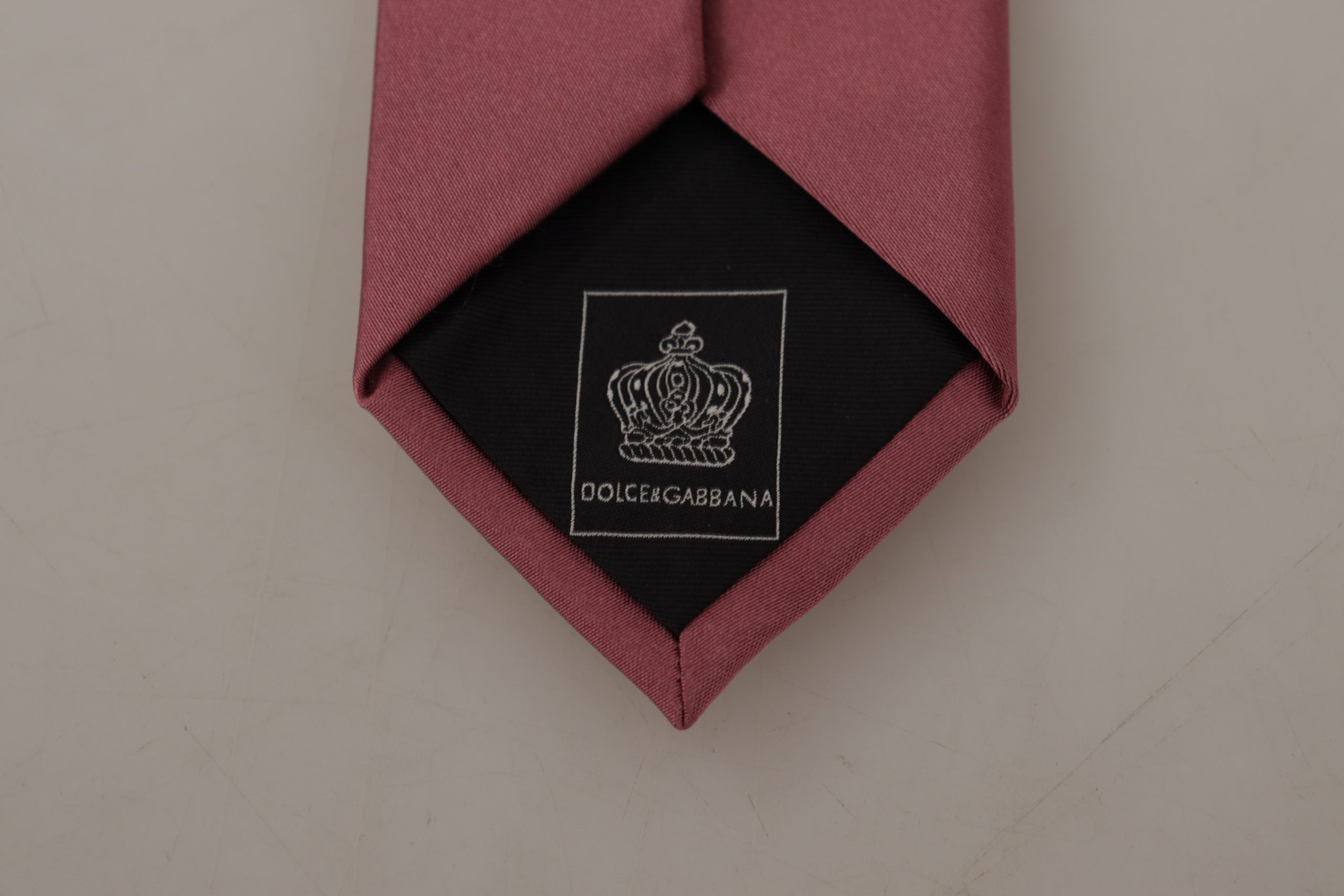Dolce & Gabbana Elegant Pink Silk Bow Men's Tie Size ONE SIZE - 5 Thumbnail
